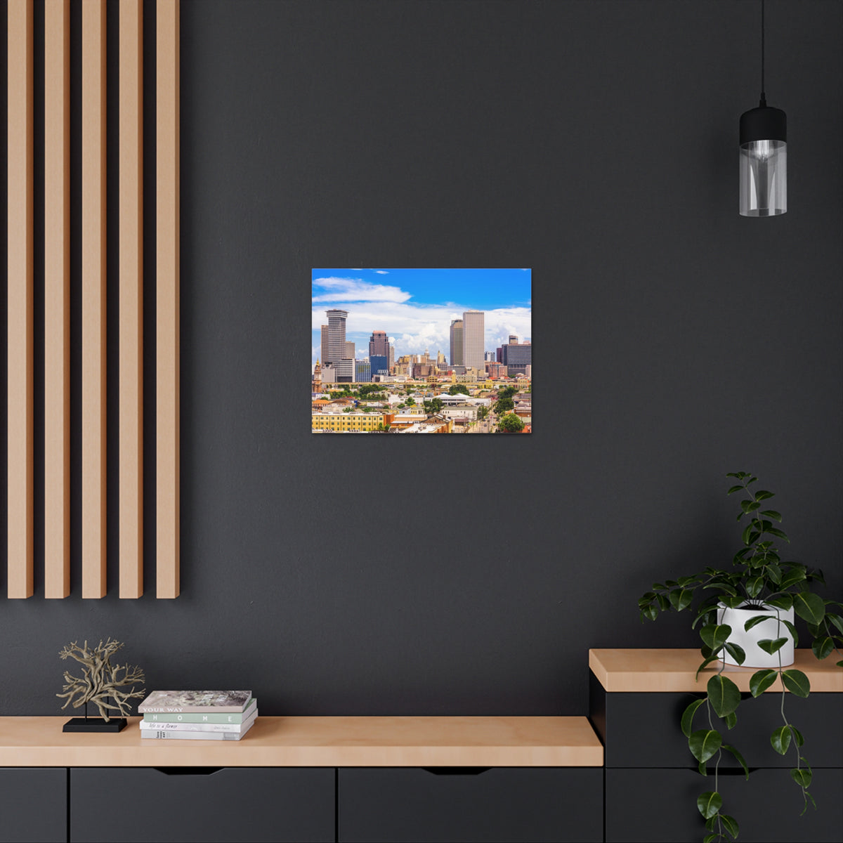 New Orleans Daytime Skyline Canvas Artwork High-Quality Breathtaking Stunning Cityscape for Home Decor Ready to Hang-Express Your Love Gifts
