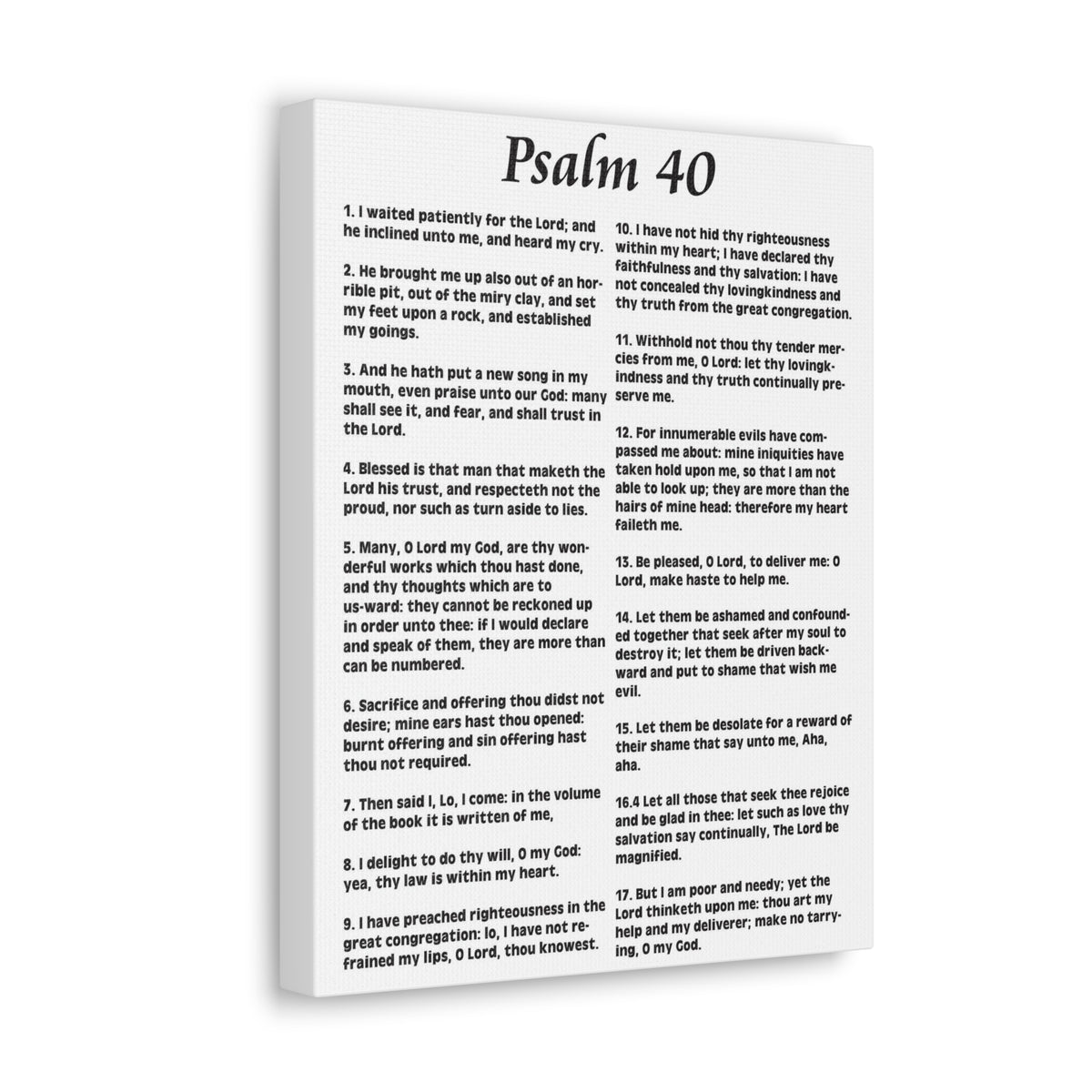 Scripture Walls My Deliverer Heard Me Psalm 40:11 Christian Wall Art Print Ready to Hang-Express Your Love Gifts