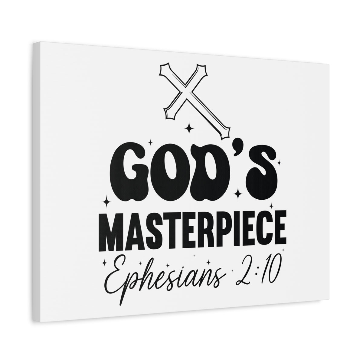 Scripture Walls Ephesians 2:10 You are God's Masterpiece Bible Verse Canvas Christian Wall Art Ready to Hang Unframed-Express Your Love Gifts