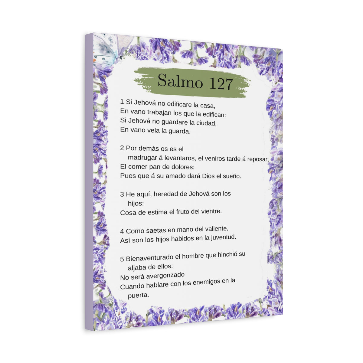 Salmo 127 Impresión De Arte Cristiano en la Pared Lista Para Colgar-Express Your Love Gifts