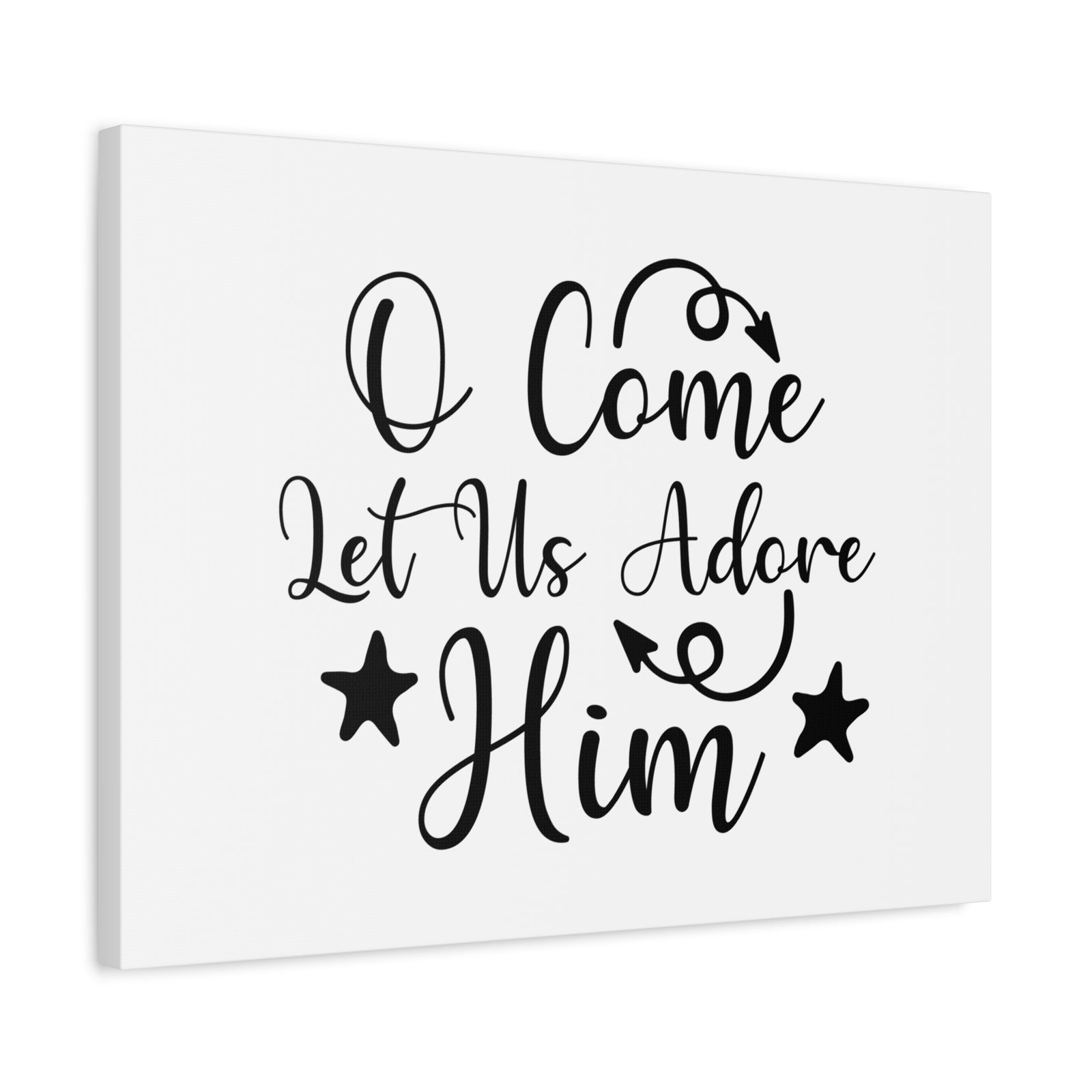 Scripture Walls Let Us Adore Him Psalm 95:6 Christian Wall Art Print Ready to Hang-Express Your Love Gifts