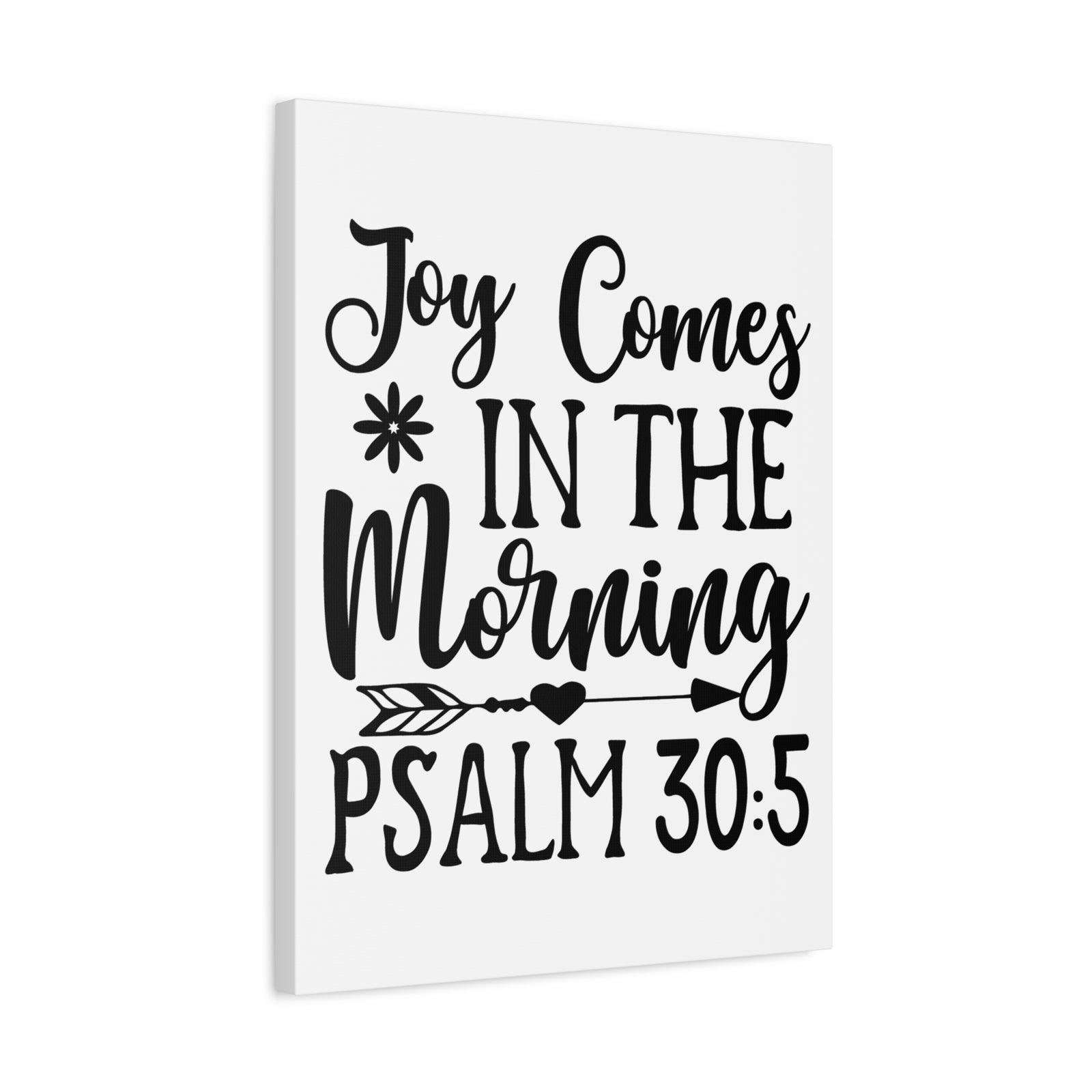 Scripture Walls In The Morning Psalm 30:5 Bible Verse Canvas Christian Wall Art Ready to Hang-Express Your Love Gifts