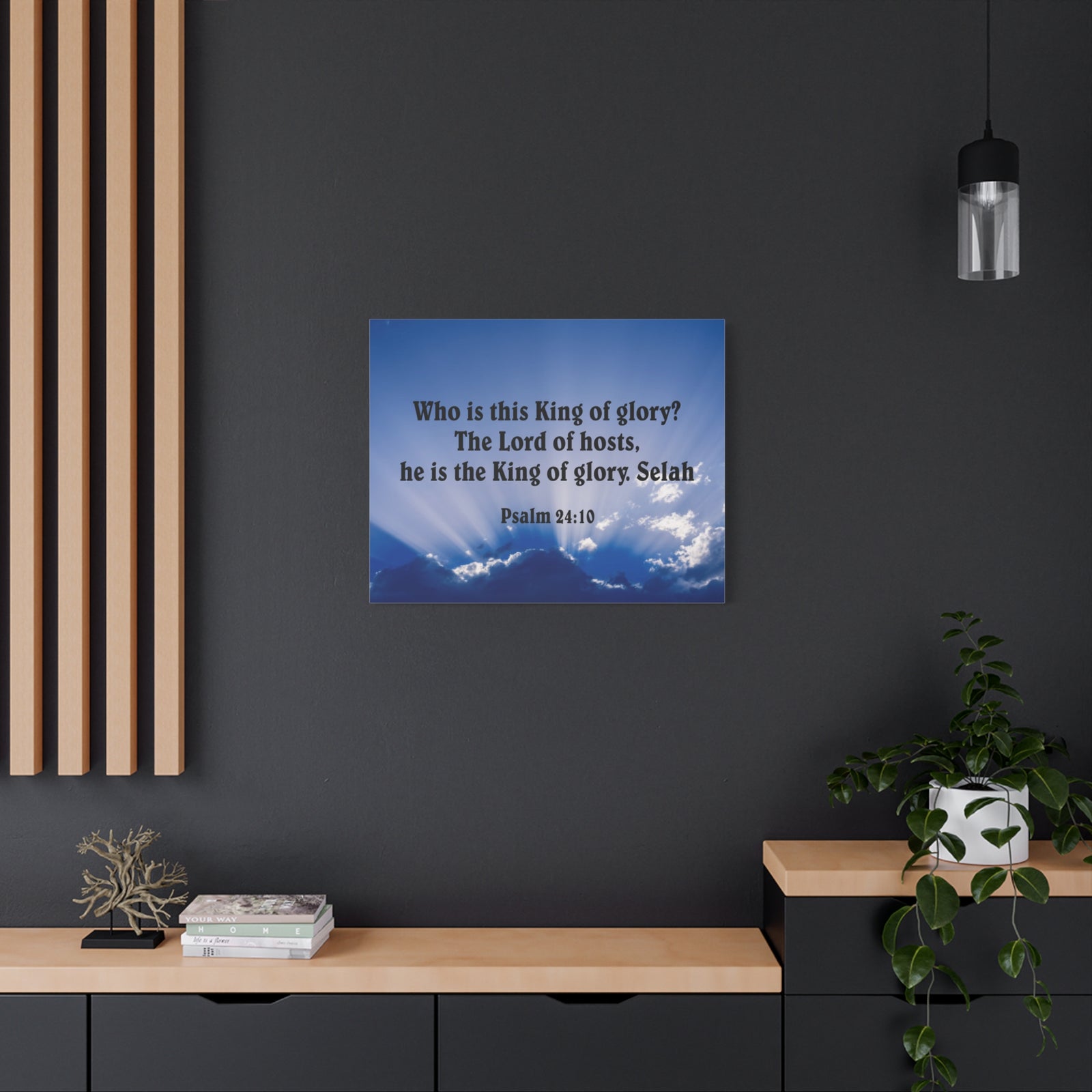 Bible Verse Canvas The Lord of Hosts Psalm 24:10 Christian Home Decor Scripture Art-Express Your Love Gifts