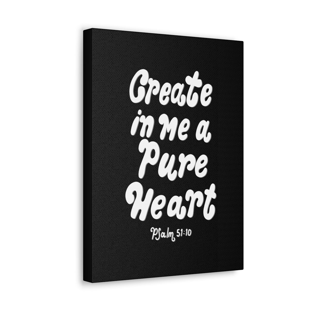 Scripture Walls Create In Me Psalm 51:10 Bible Verse Canvas Christian Wall Art Ready to Hang-Express Your Love Gifts