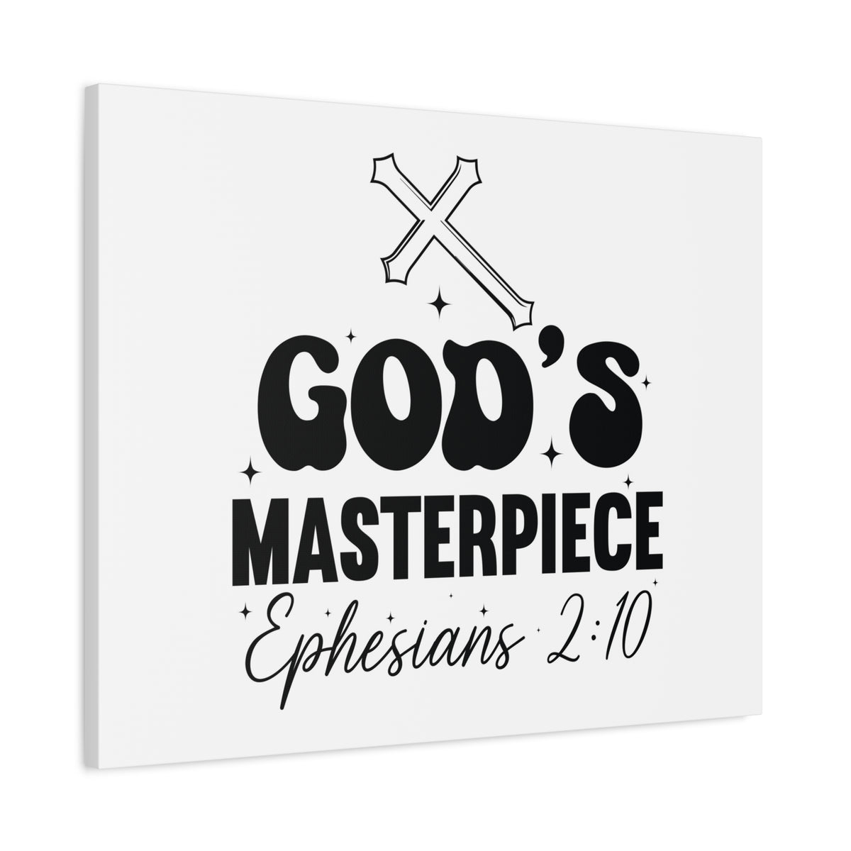 Scripture Walls Ephesians 2:10 You are God's Masterpiece Bible Verse Canvas Christian Wall Art Ready to Hang Unframed-Express Your Love Gifts