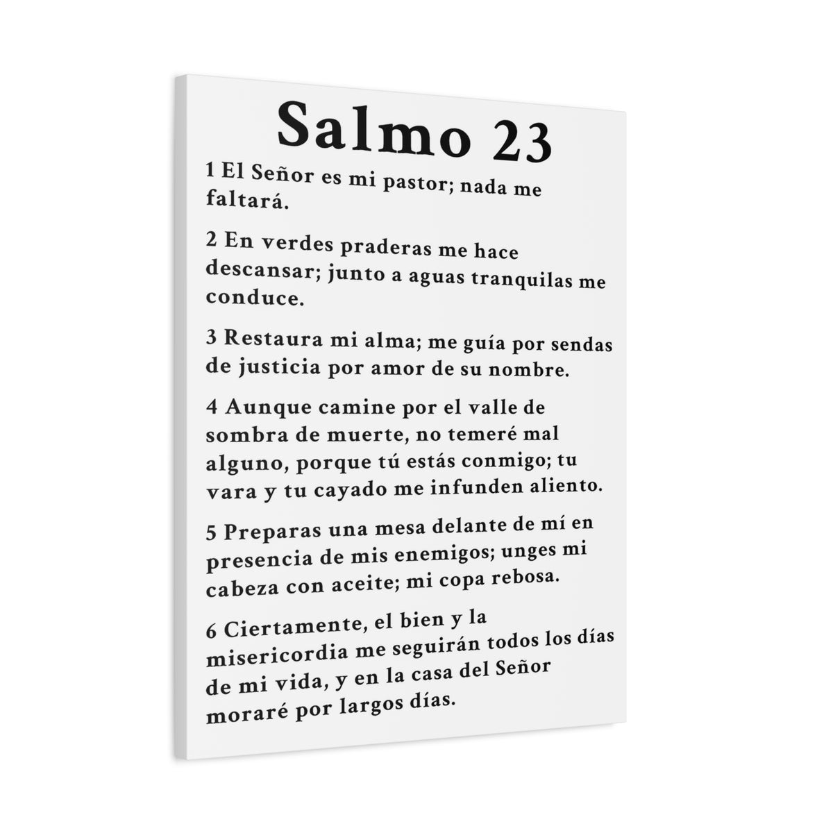 Scripture Walls Salmo 23 Chapter White Christian Wall Art Print Ready to Hang Unframed-Express Your Love Gifts