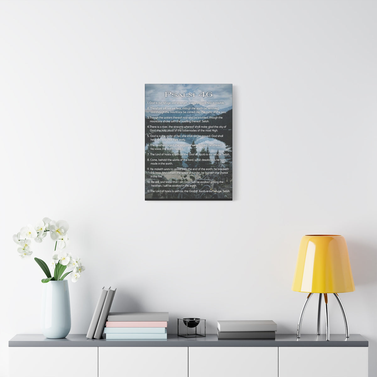 Scripture Walls Lord Reign In Me Psalm 46:11 Colored Christian Wall Art Print Ready to Hang-Express Your Love Gifts