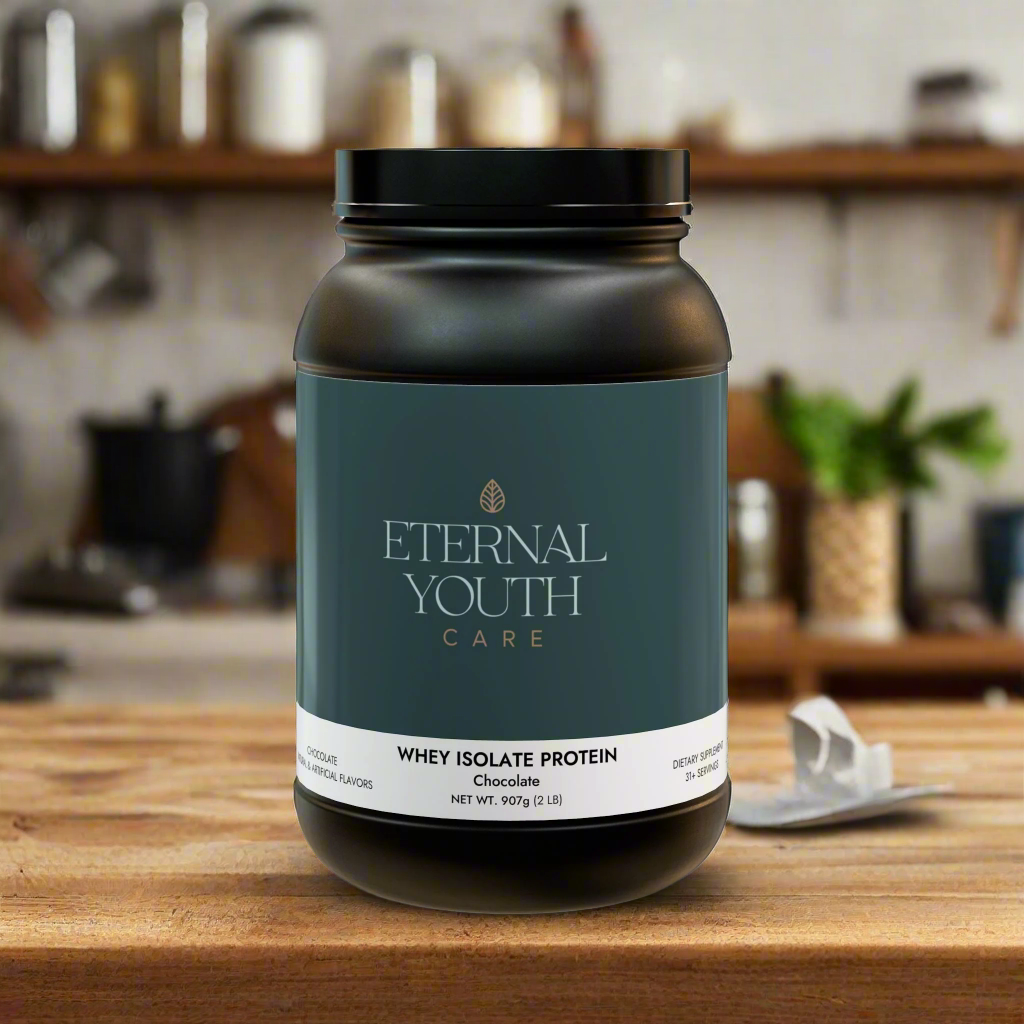 Eternal Youth Chocolate Whey Isolate Protein Supplement – Muscle Growth & Recovery Support (2lb / 907g)-Express Your Love Gifts