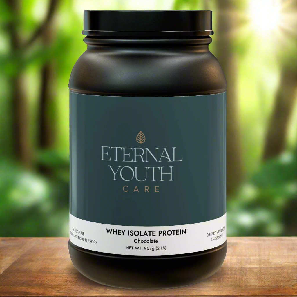 Eternal Youth Chocolate Whey Isolate Protein Supplement – Muscle Growth & Recovery Support (2lb / 907g)-Express Your Love Gifts