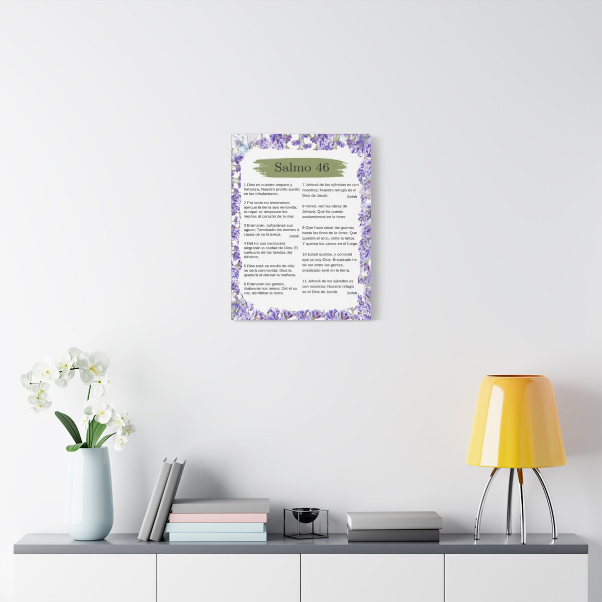 Salmo 46 Impresión De Arte Cristiano en la Pared Lista Para Colgar-Express Your Love Gifts