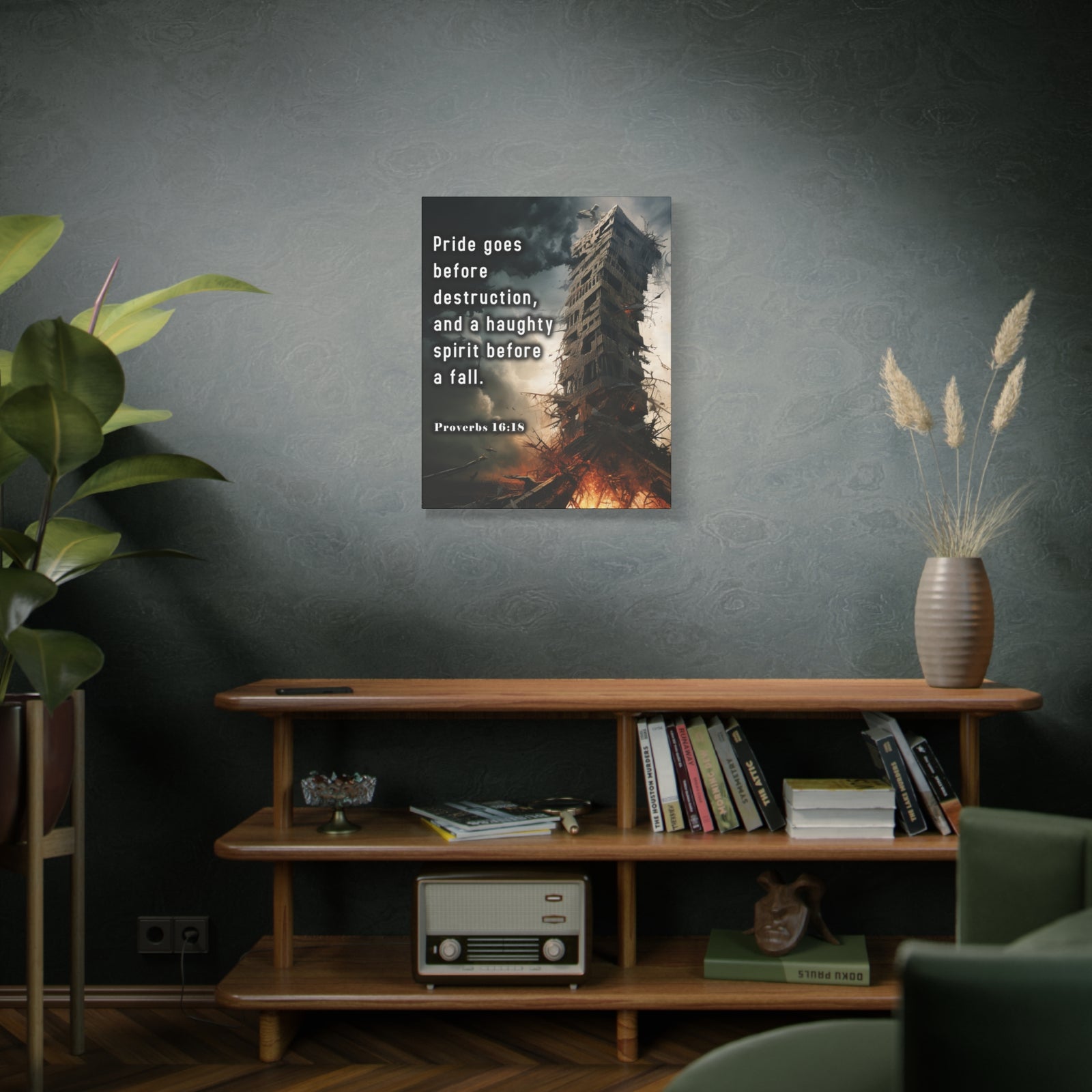 Scripture Walls Pride Before Fall Proverbs 16:18 Christian Wall Art Print Ready to Hang Unframed-Express Your Love Gifts