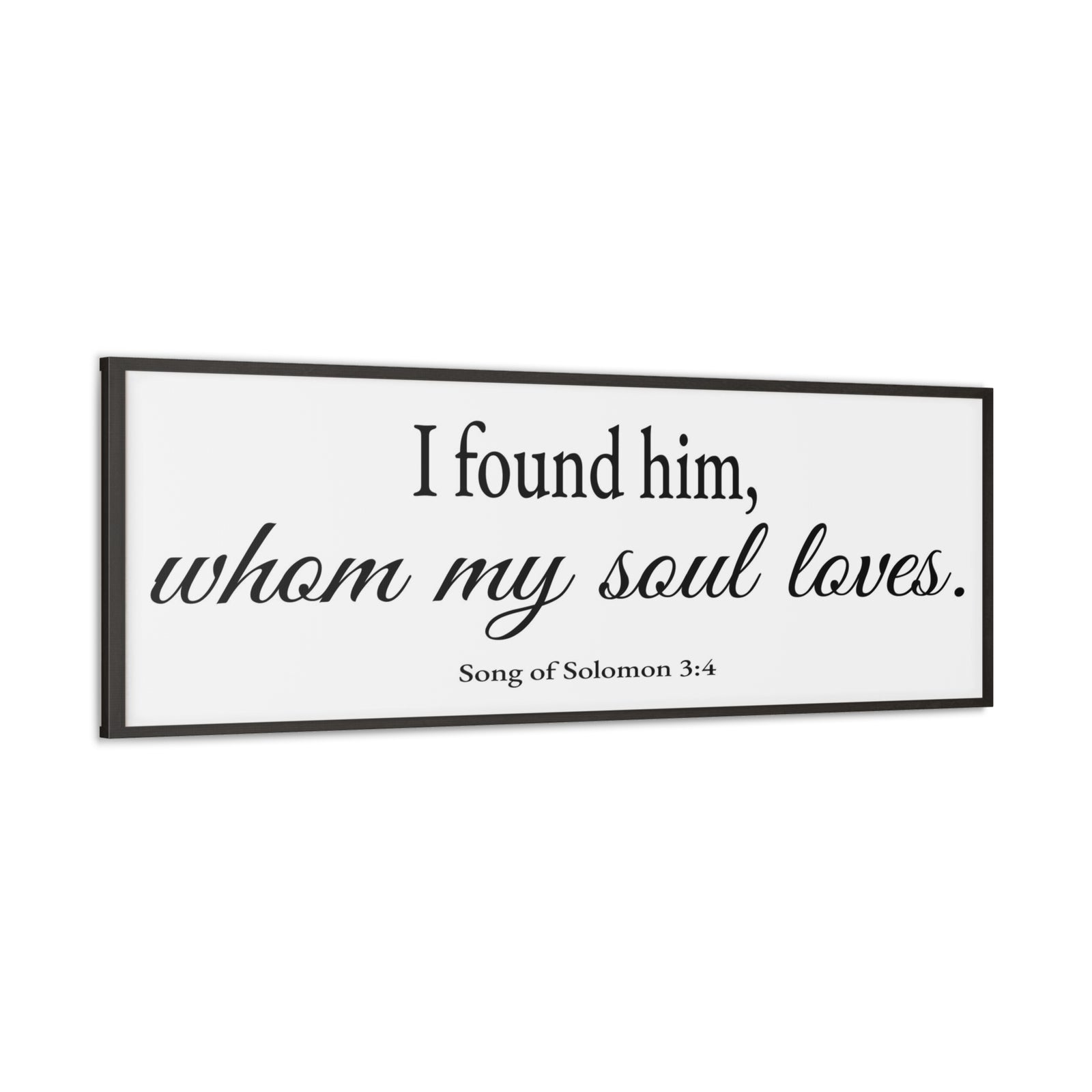 Scripture Walls Song of Solomon 3:4 White Bible Verse Canvas Christian Wall Art Ready to Hang Unframed-Express Your Love Gifts