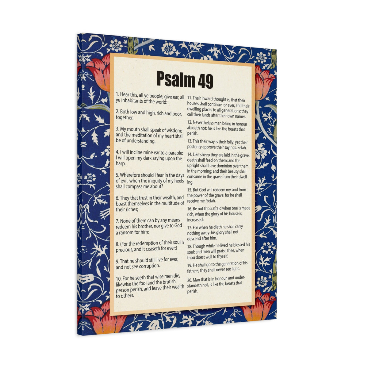 Scripture Walls Riches Will Not Last Psalm 49:17 Christian Wall Art Bible Verse Print Ready to Hang-Express Your Love Gifts