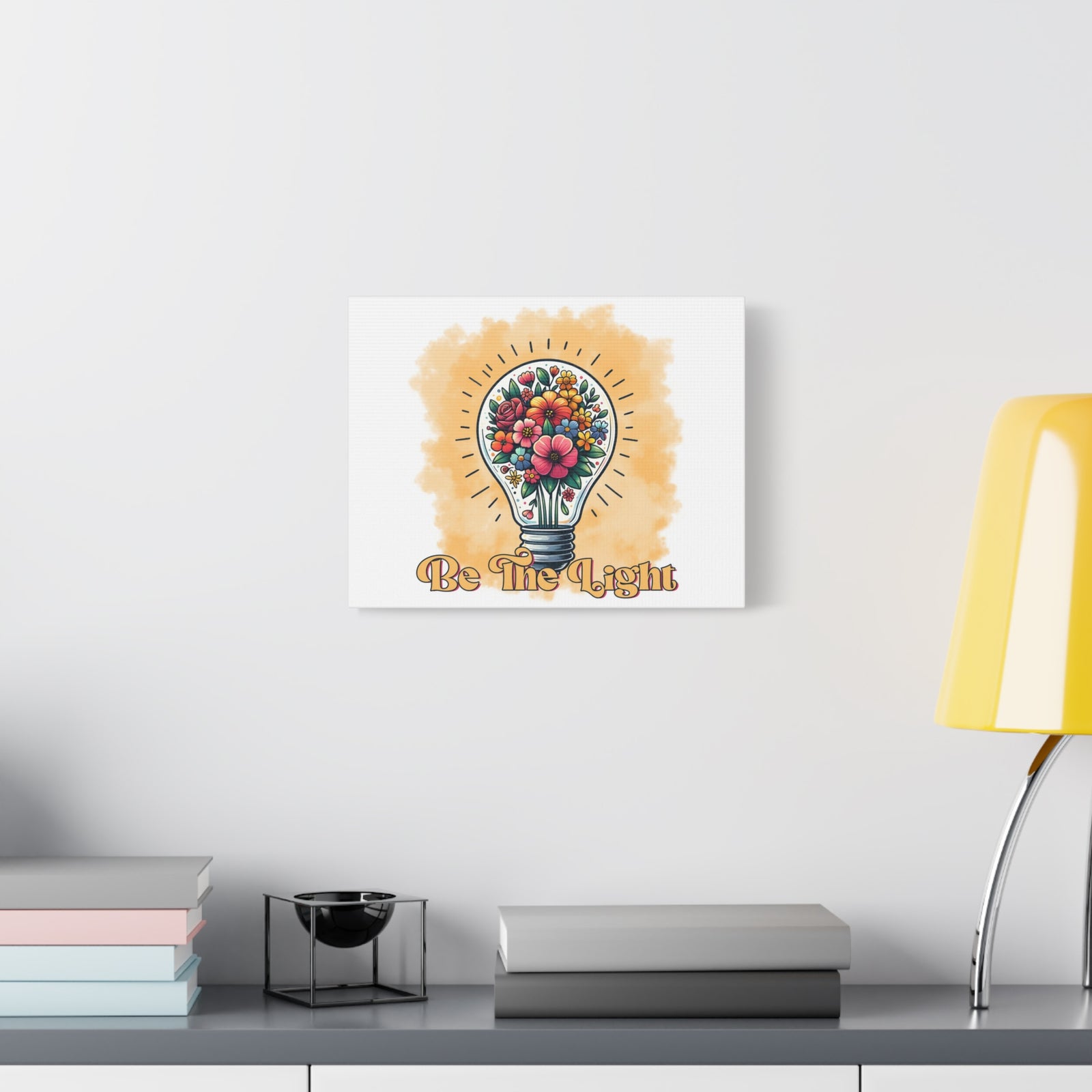 Scripture Walls Be The Light Retro Bible Verse Canvas Christian Wall Art Ready to Hang Unframed-Express Your Love Gifts