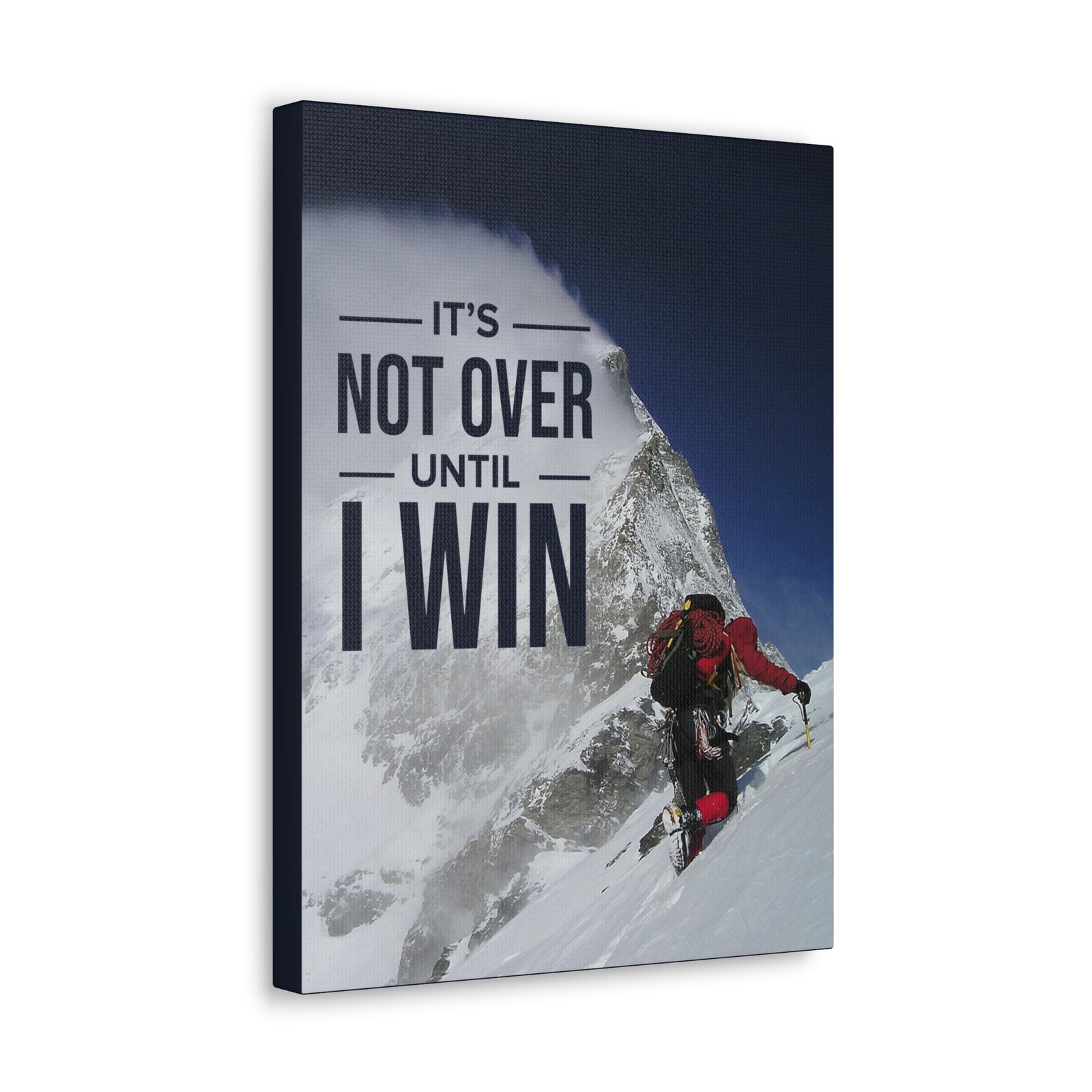 It's Not Over Till I Win Motivational Verse Inspiring Wall Art-Express Your Love Gifts