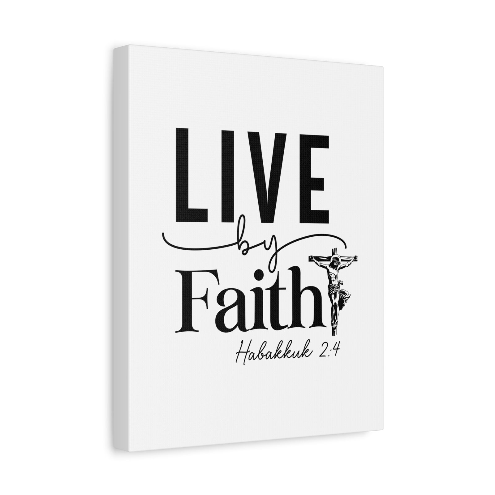 Scripture Walls Scripture Walls Live By Faith Bible Verse Canvas Christian Wall Art Ready to Hang Unframed-Express Your Love Gifts