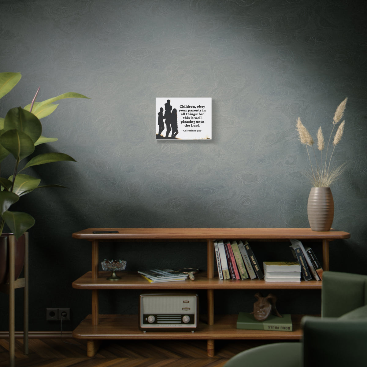 Scripture Walls Obey Your Parents Colossians 3:20 Bible Verse Canvas Christian Wall Art Ready to Hang-Express Your Love Gifts