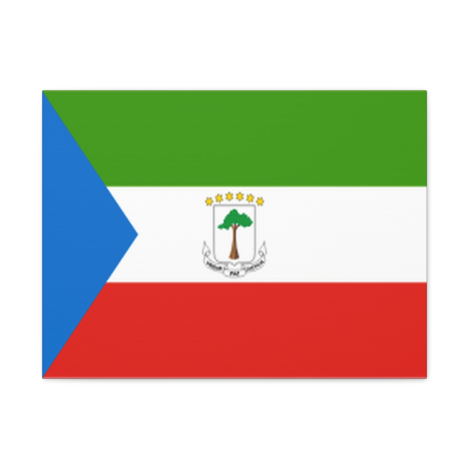 Equatorial Guinea Country Flag Canvas Vibrant Wall Art Unframed Home Decor-Express Your Love Gifts