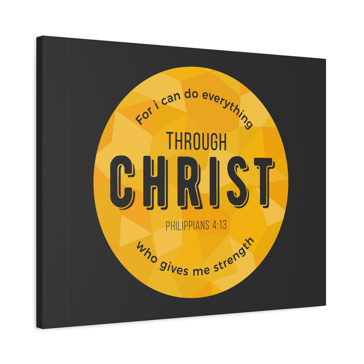 Scripture Canvas For I Can Do Everything Philippians 4:13 Christian Wall Art Bible Verse Print Ready To Hang-Express Your Love Gifts