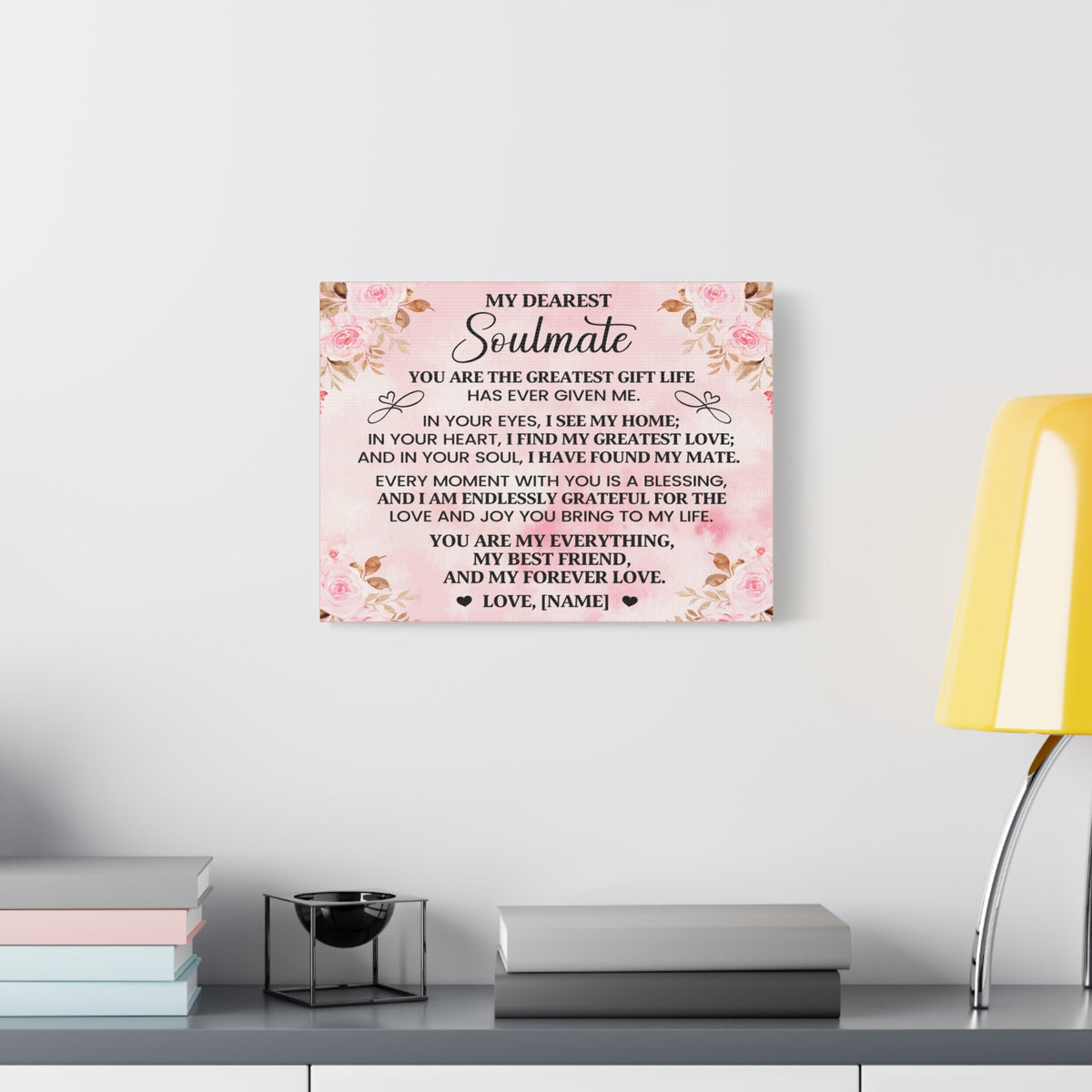 Personalized You Are The Greatest Gift Romantic Inspirational Print Ready to Hang Artwork Unframed-Express Your Love Gifts