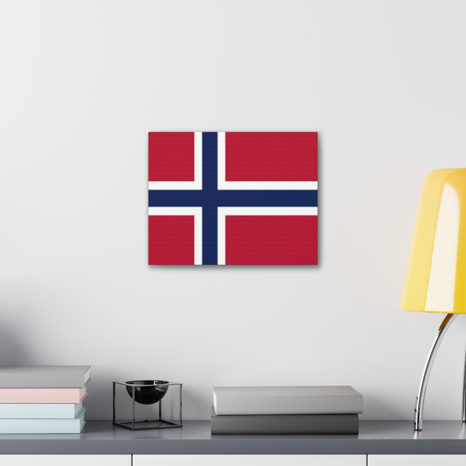 Svalbard and Jan Mayen Country Flag Canvas Vibrant Wall Art Unframed Home Decor-Express Your Love Gifts