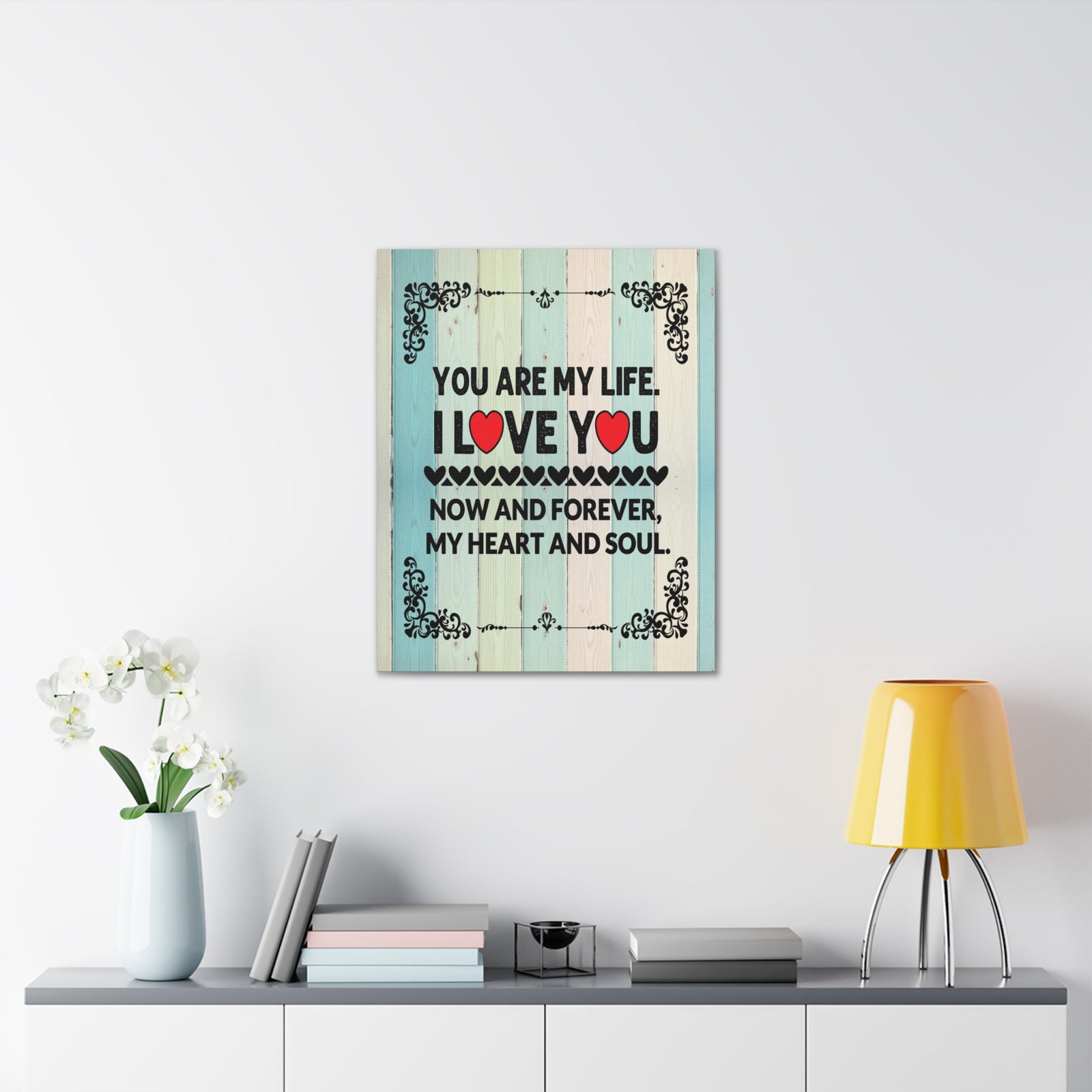 To My Wife You Are My Life Canvas Wall Art – Heartfelt Romantic Gift for Home Decor-Express Your Love Gifts