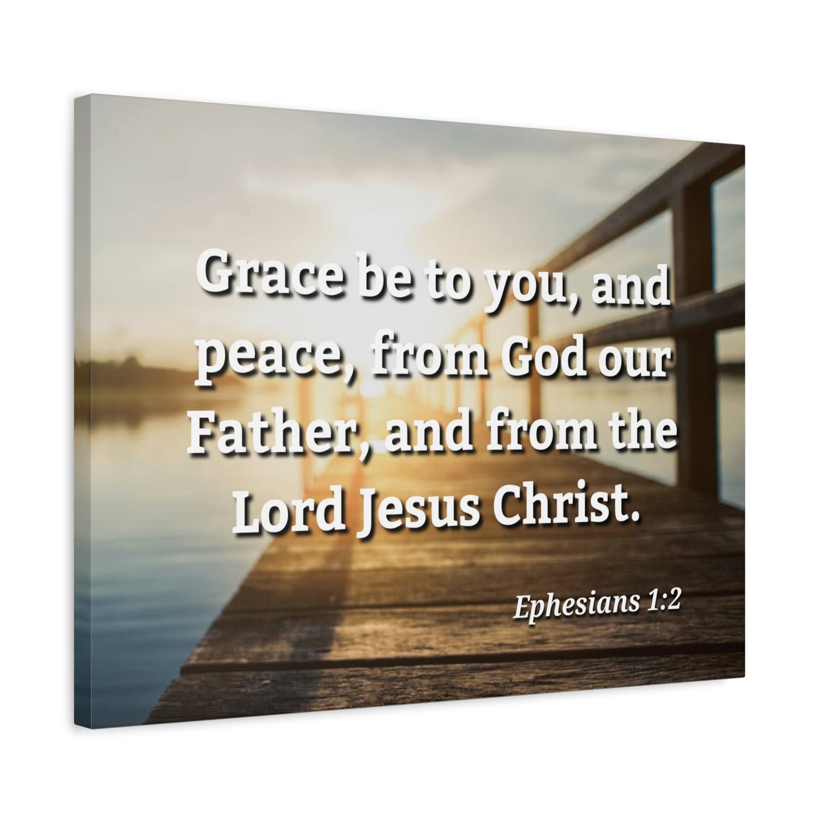 Scripture Walls Grace & Peace Ephesians 1:2 Bible Verse Canvas Christian Wall Art Ready to Hang-Express Your Love Gifts