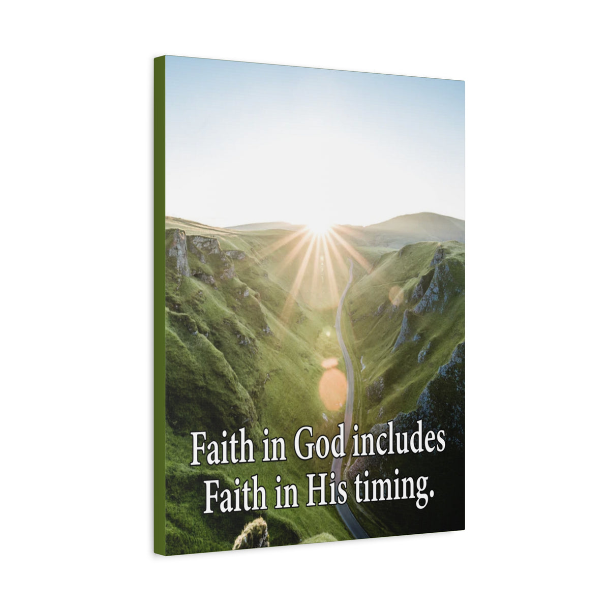 Scripture Walls Faith in God's Timing Psalm 27:14 Christian Wall Decor Scripture Art Ready to Hang-Express Your Love Gifts