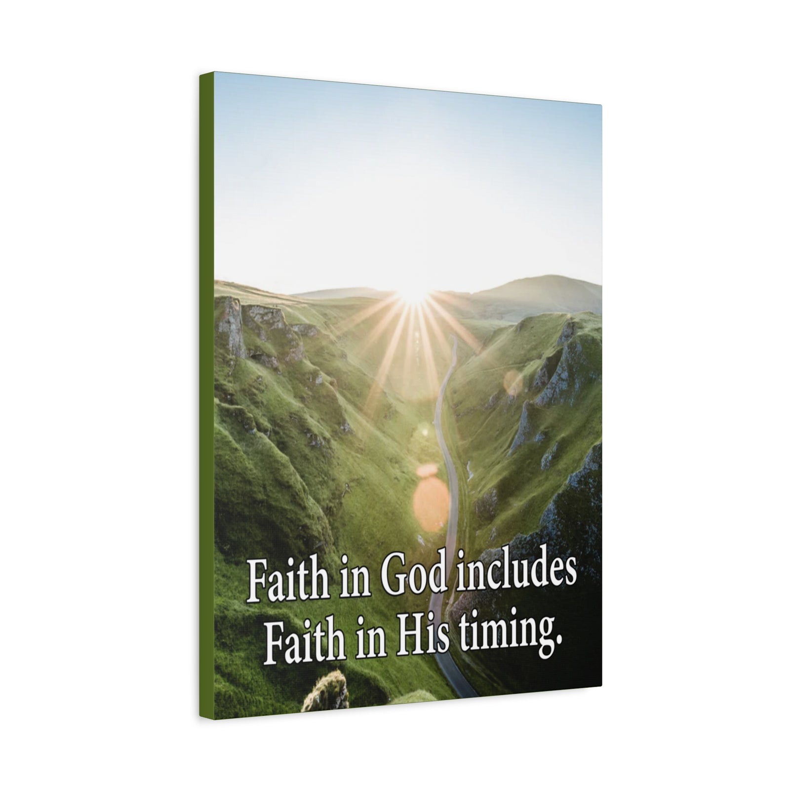 Scripture Walls Faith in God's Timing Psalm 27:14 Christian Wall Decor Scripture Art Ready to Hang-Express Your Love Gifts