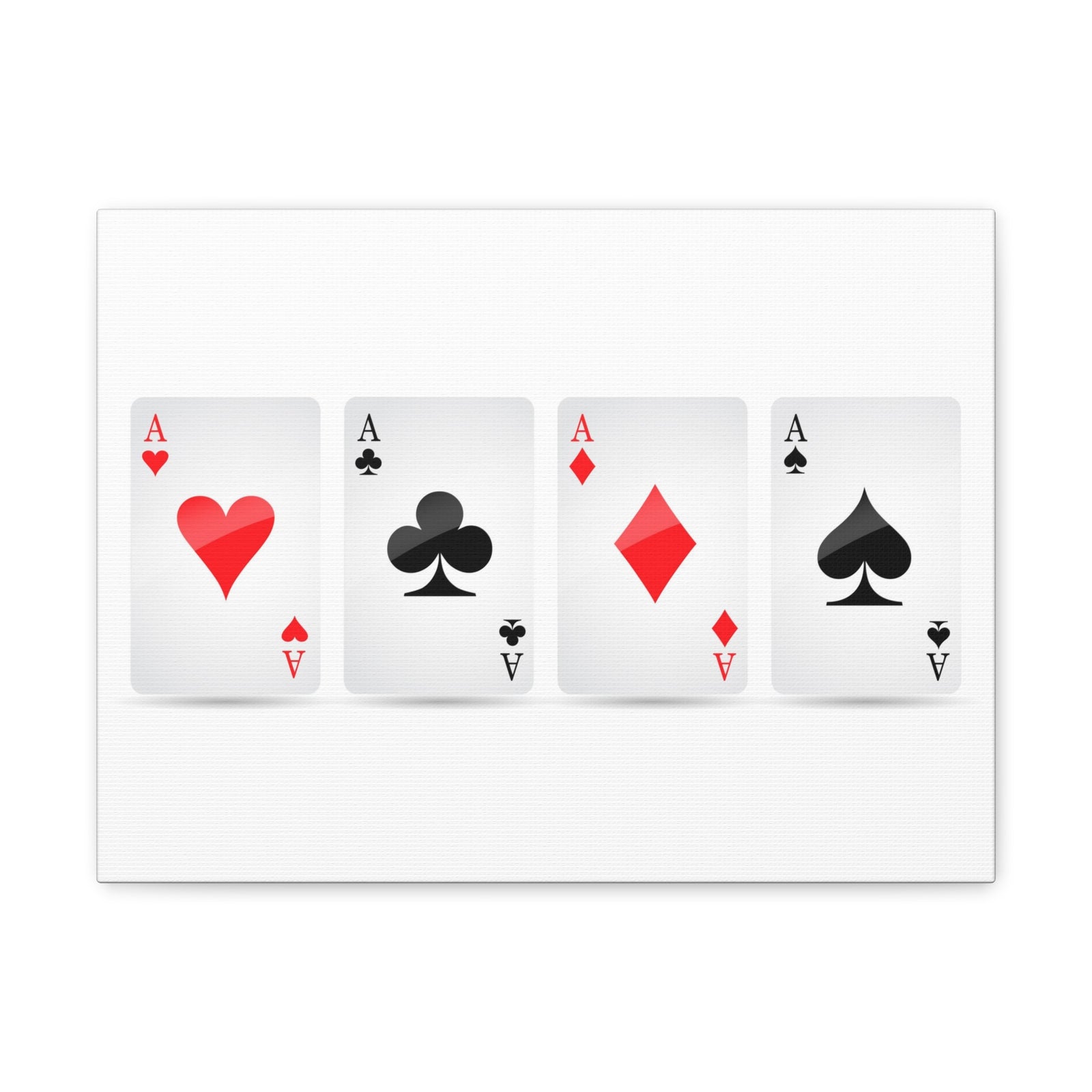 Ace Card Suit Playing Card Canvas Wall Art for Home Decor Ready-to-Hang-Express Your Love Gifts