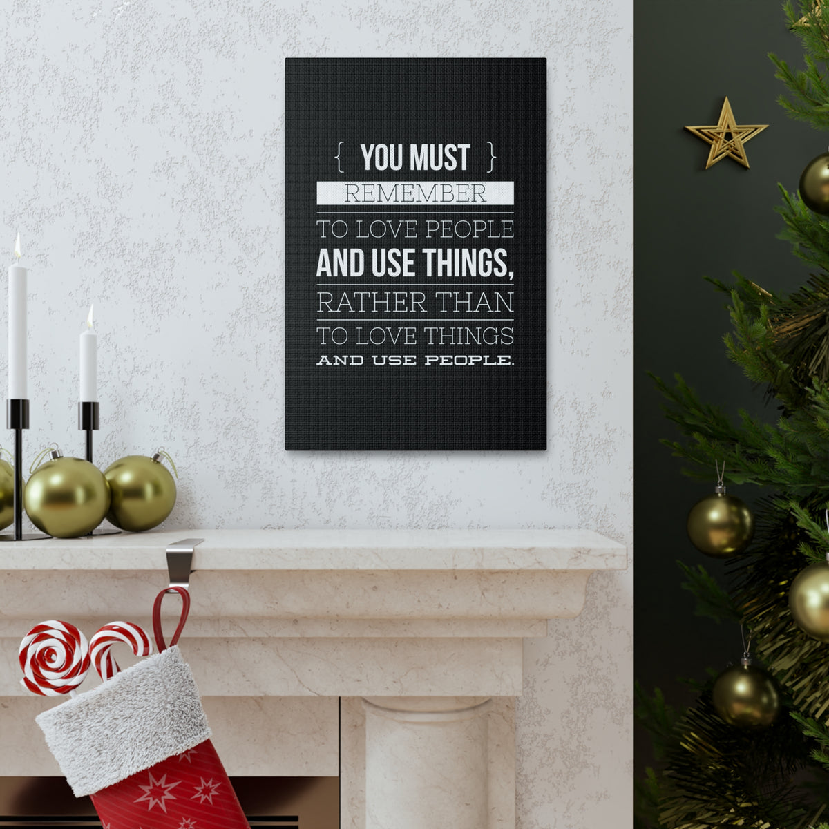 Inspirational Wall Art Remember To Love People Motivation Wall Decor for Home Office Gym Inspiring Success Quote Print Ready to Hang-Express Your Love Gifts