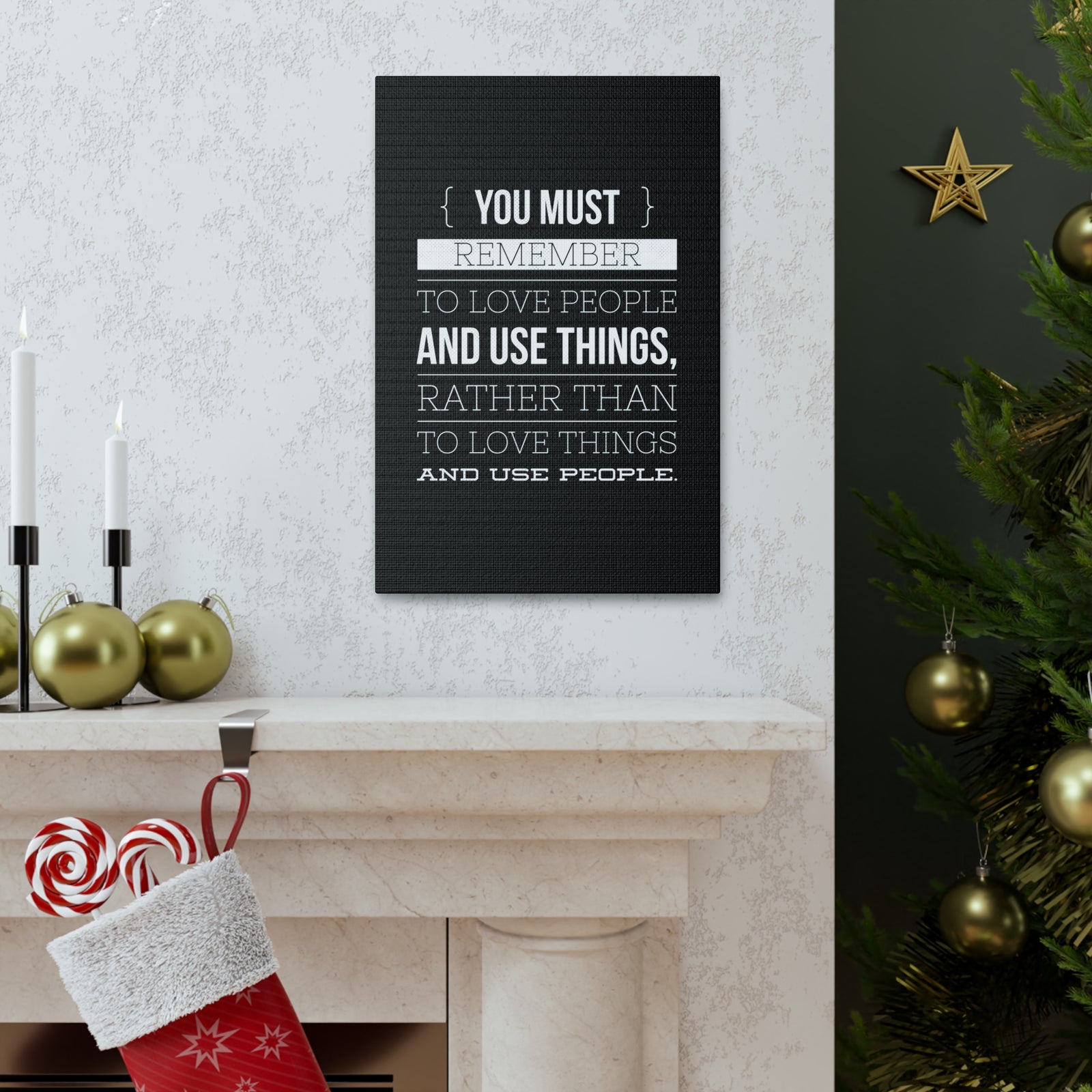 Inspirational Wall Art Remember To Love People Motivation Wall Decor for Home Office Gym Inspiring Success Quote Print Ready to Hang-Express Your Love Gifts