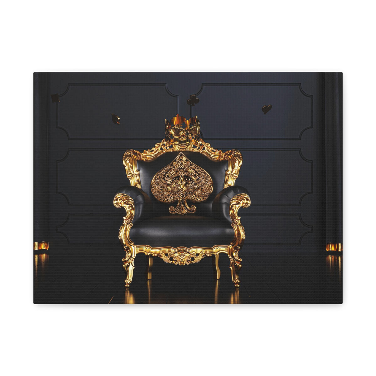 3D Sitting Spades Playing Card Canvas Wall Art for Home Decor Ready-to-Hang-Express Your Love Gifts