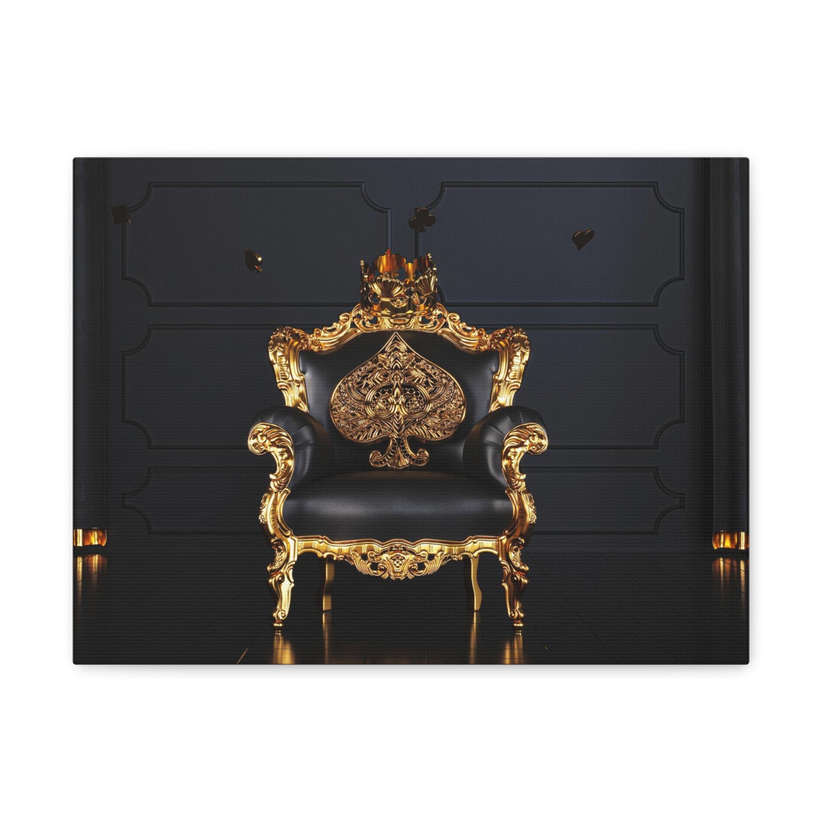 3D Sitting Spades Playing Card Canvas Wall Art for Home Decor Ready-to-Hang-Express Your Love Gifts