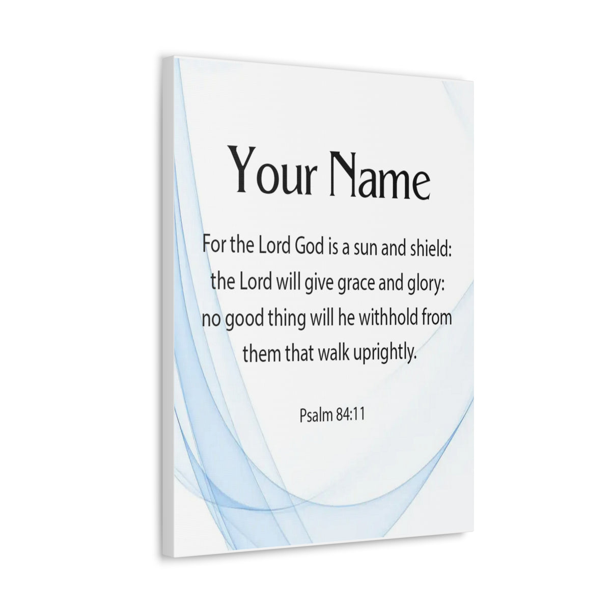 Scripture Walls Personalized Psalm 84:11 Bible Chapter Canvas Christian Wall Art Ready to Hang-Express Your Love Gifts