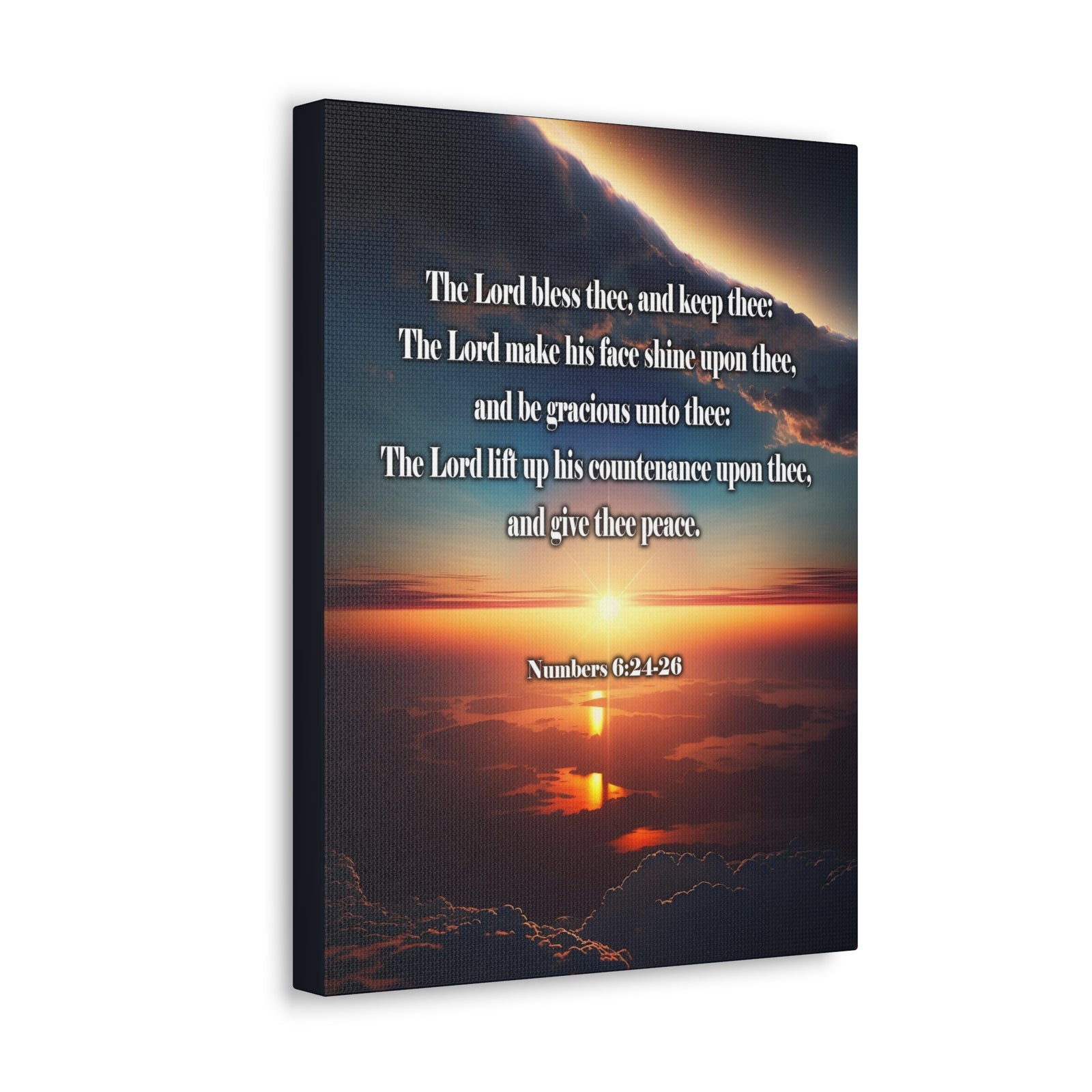 Scripture Walls Lord Bless Numbers 6:24-26 Christian Wall Art Print Ready to Hang Unframed-Express Your Love Gifts