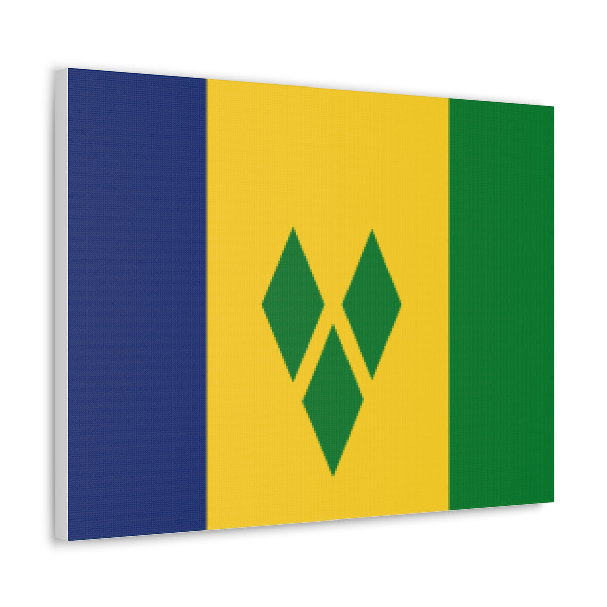 Saint Vincent and the Grenadines Country Flag Canvas Vibrant Wall Art Unframed Home Decor-Express Your Love Gifts