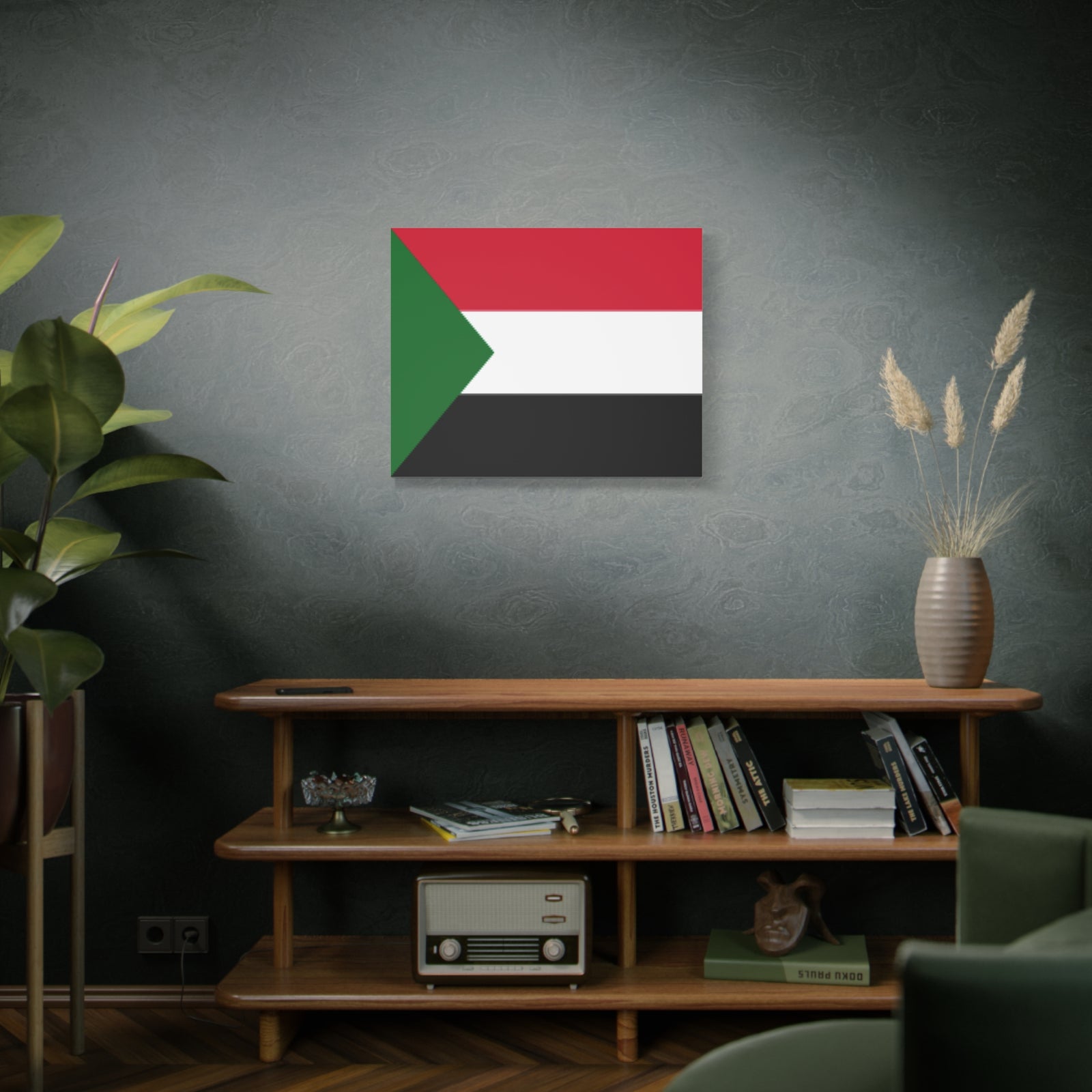 Sudan Country Flag Canvas Vibrant Wall Art Unframed Home Decor-Express Your Love Gifts