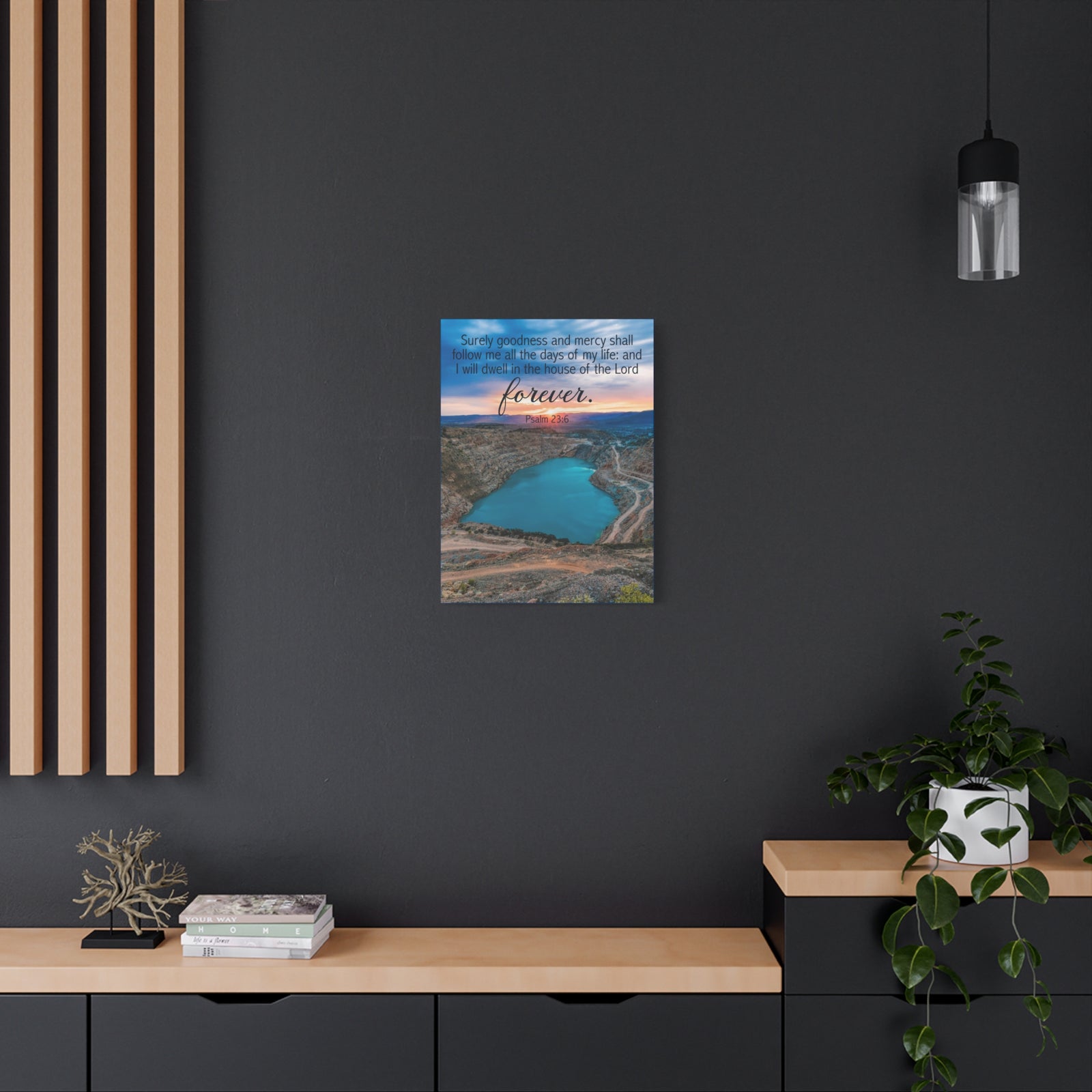 Scripture Walls Psalm 23:6 Forever Christian Wall Art Bible Verse Print Ready to Hang-Express Your Love Gifts