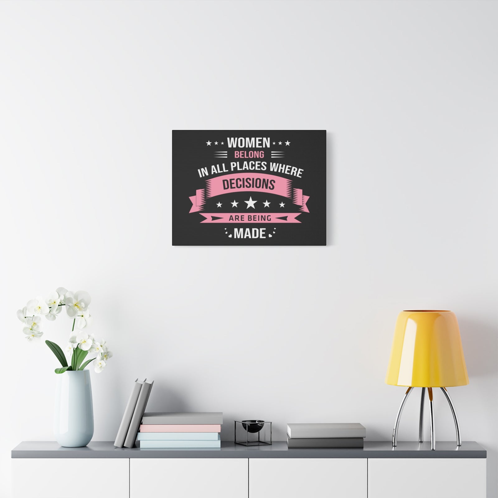 Inspirational Quote Canvas In All Places Wall Art Motivational Motto Inspiring Prints Artwork Decor Ready to Hang-Express Your Love Gifts