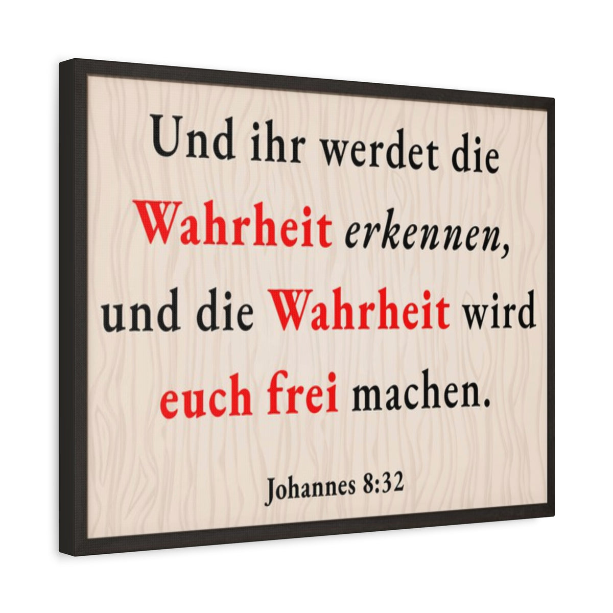 Scripture Walls Johannes 8:32 John 8:32 Truth Will Set You Free Bible Verse Canvas Christian Wall Art Ready to Hang Unframed-Express Your Love Gifts