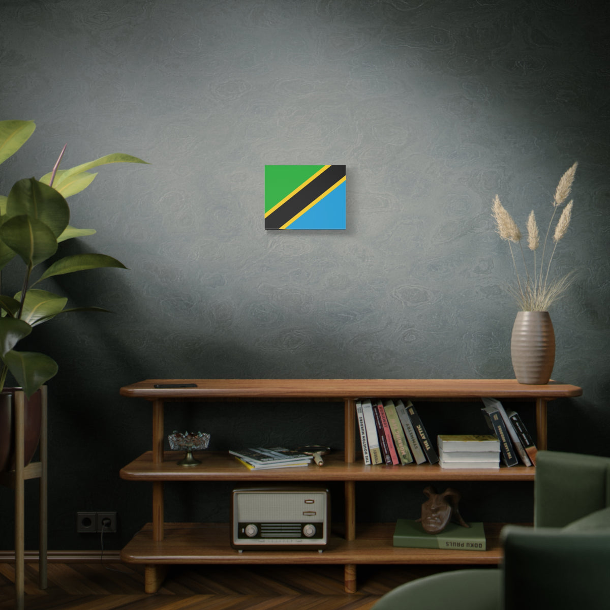 Tanzania Country Flag Canvas Vibrant Wall Art Unframed Home Decor-Express Your Love Gifts
