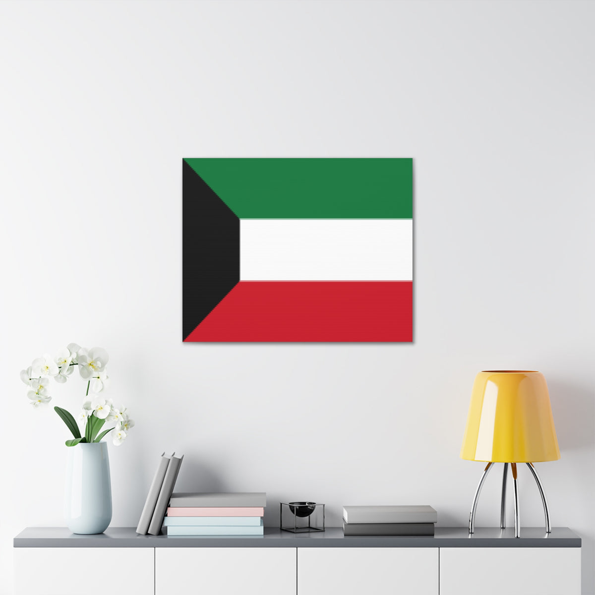Kuwait Country Flag Canvas Vibrant Wall Art Unframed Home Decor-Express Your Love Gifts