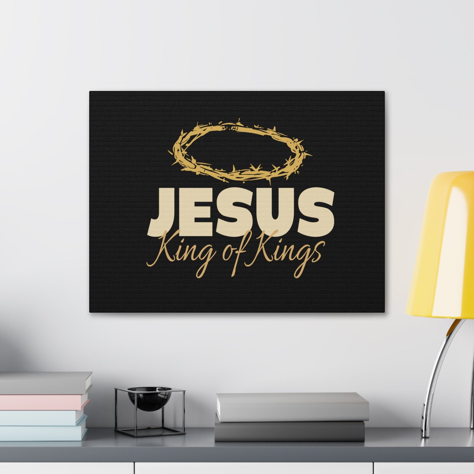 Scripture Walls Jesus King of Kings Revelation 17:14 Bible Verse Canvas Christian Wall Art Ready to Hang Unframed-Express Your Love Gifts