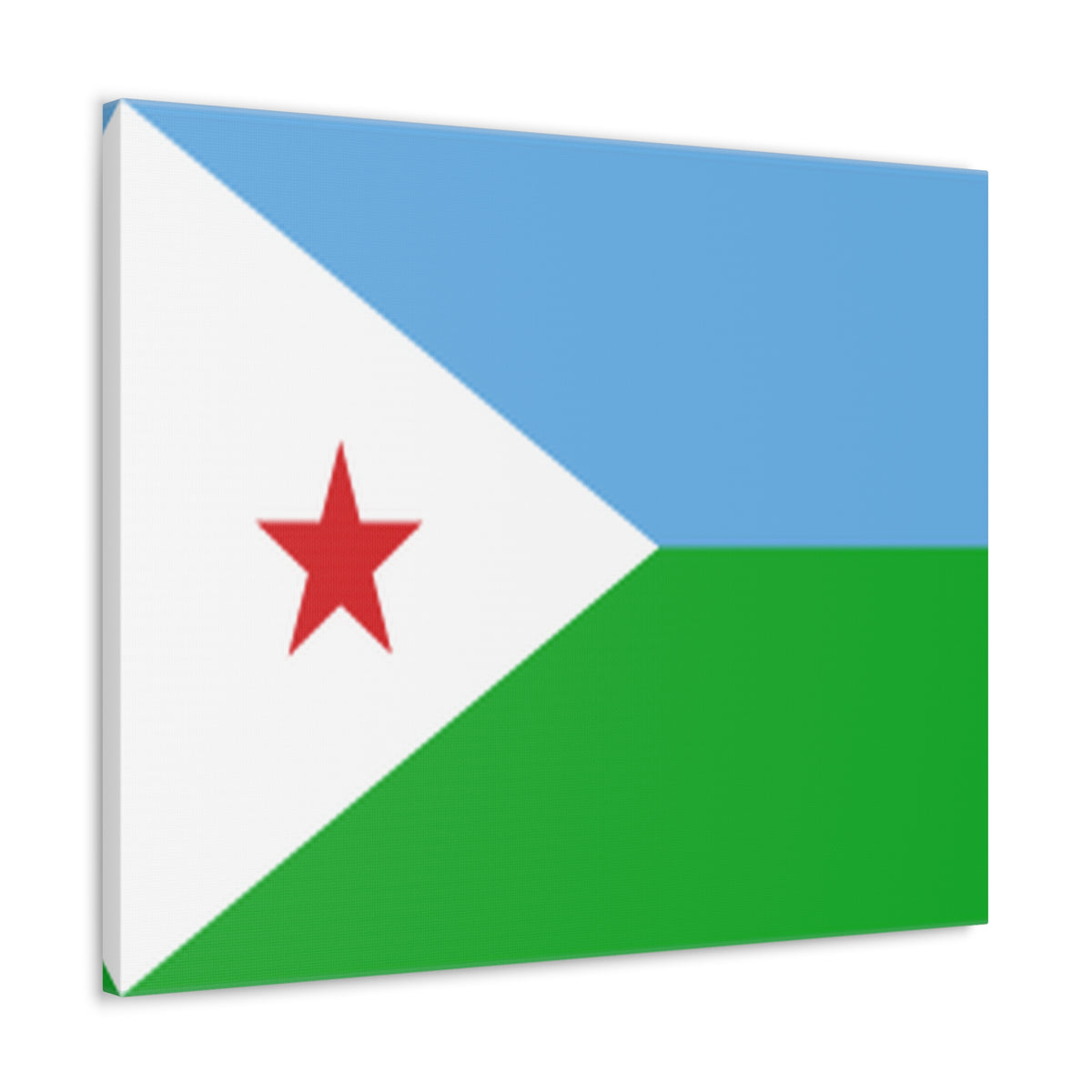 Djibouti Country Flag Canvas Vibrant Wall Art Unframed Home Decor-Express Your Love Gifts