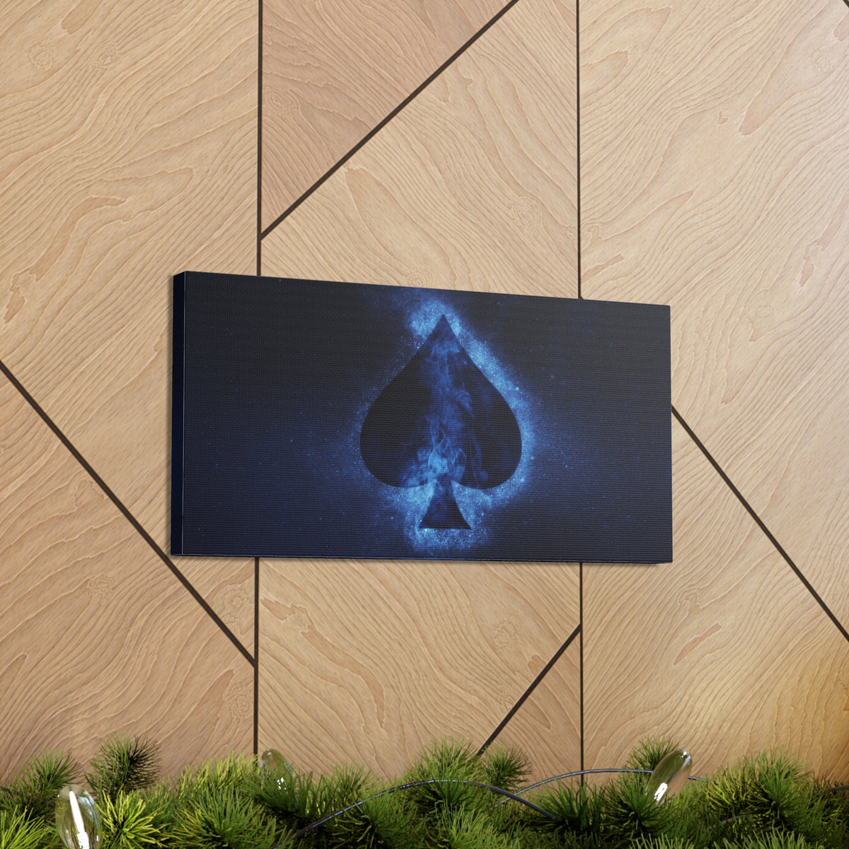 Abstract Spades Playing Card Canvas Wall Art for Home Decor Ready-to-Hang-Express Your Love Gifts
