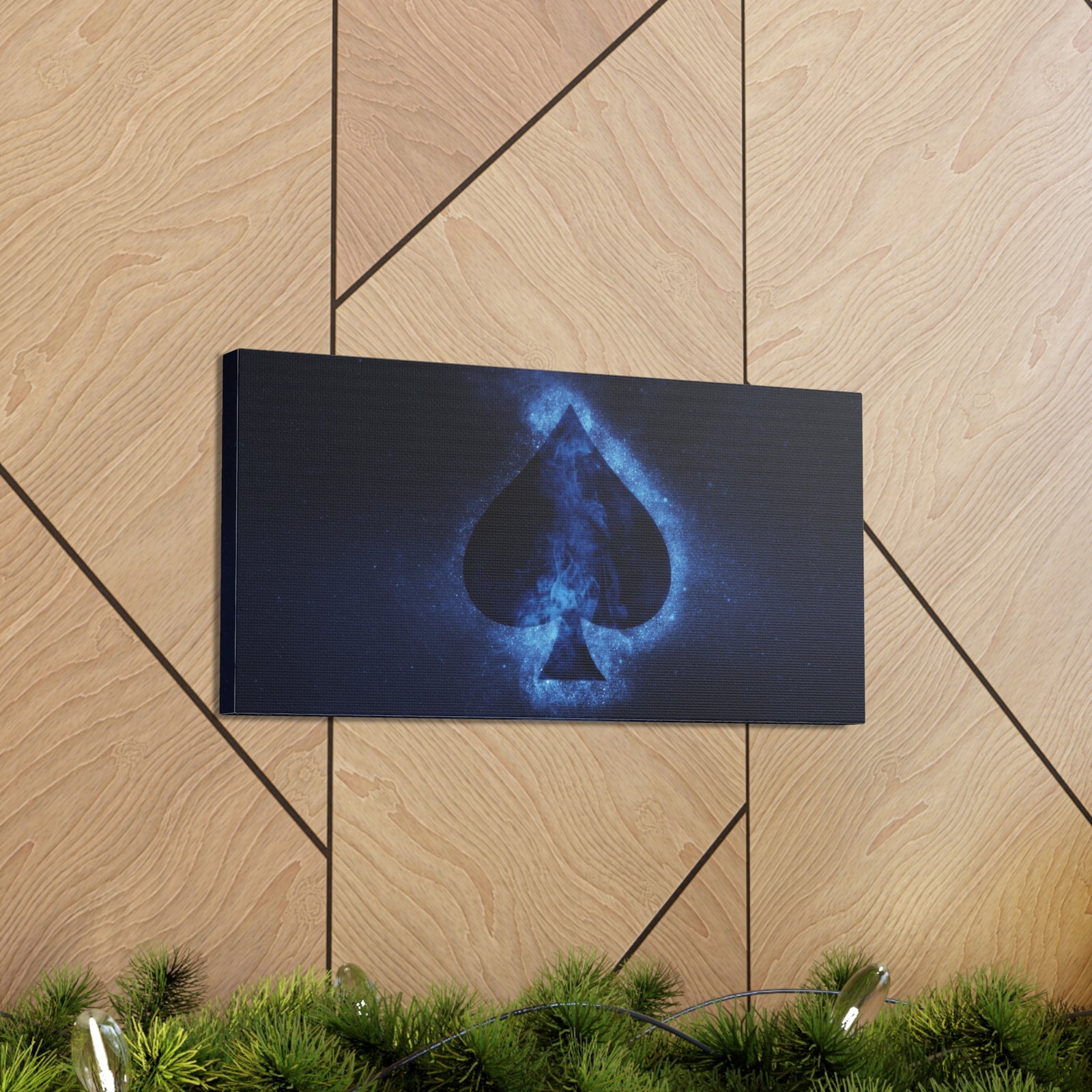 Abstract Spades Playing Card Canvas Wall Art for Home Decor Ready-to-Hang-Express Your Love Gifts