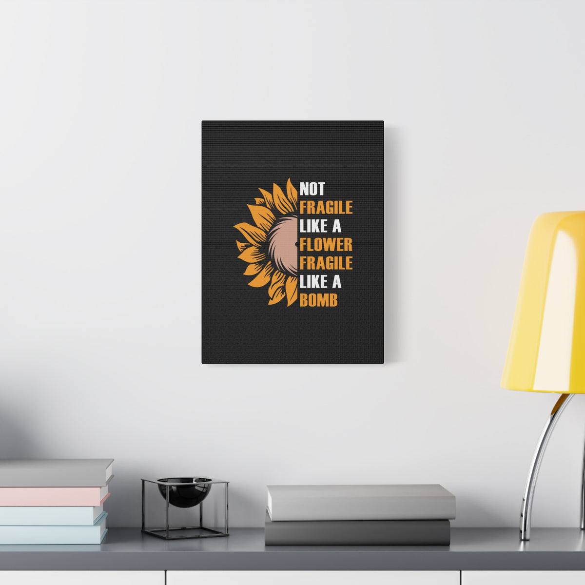 Inspirational Quote Canvas Flower Wall Art Motivational Motto Inspiring Prints Artwork Decor Ready to Hang-Express Your Love Gifts