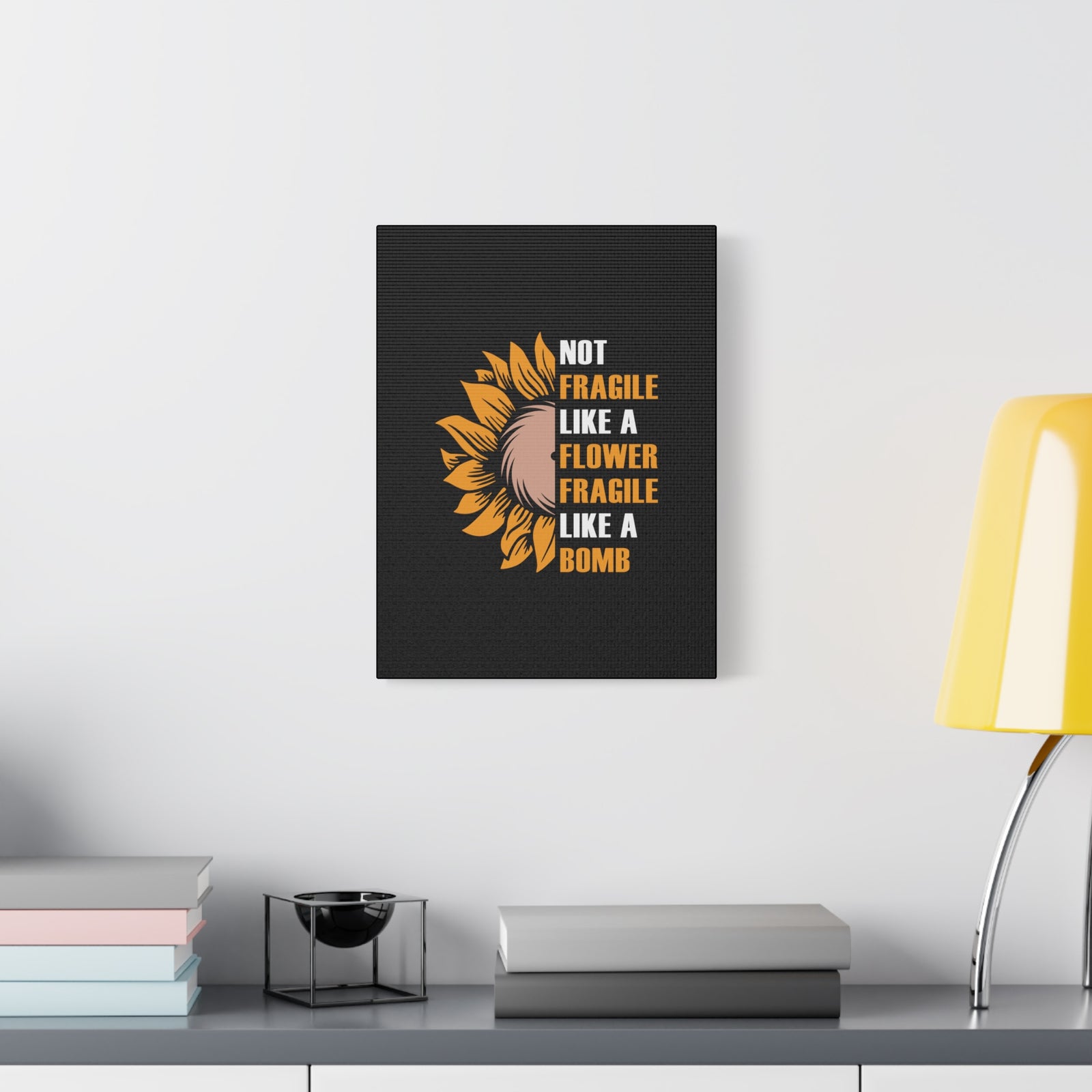 Inspirational Quote Canvas Flower Wall Art Motivational Motto Inspiring Prints Artwork Decor Ready to Hang-Express Your Love Gifts