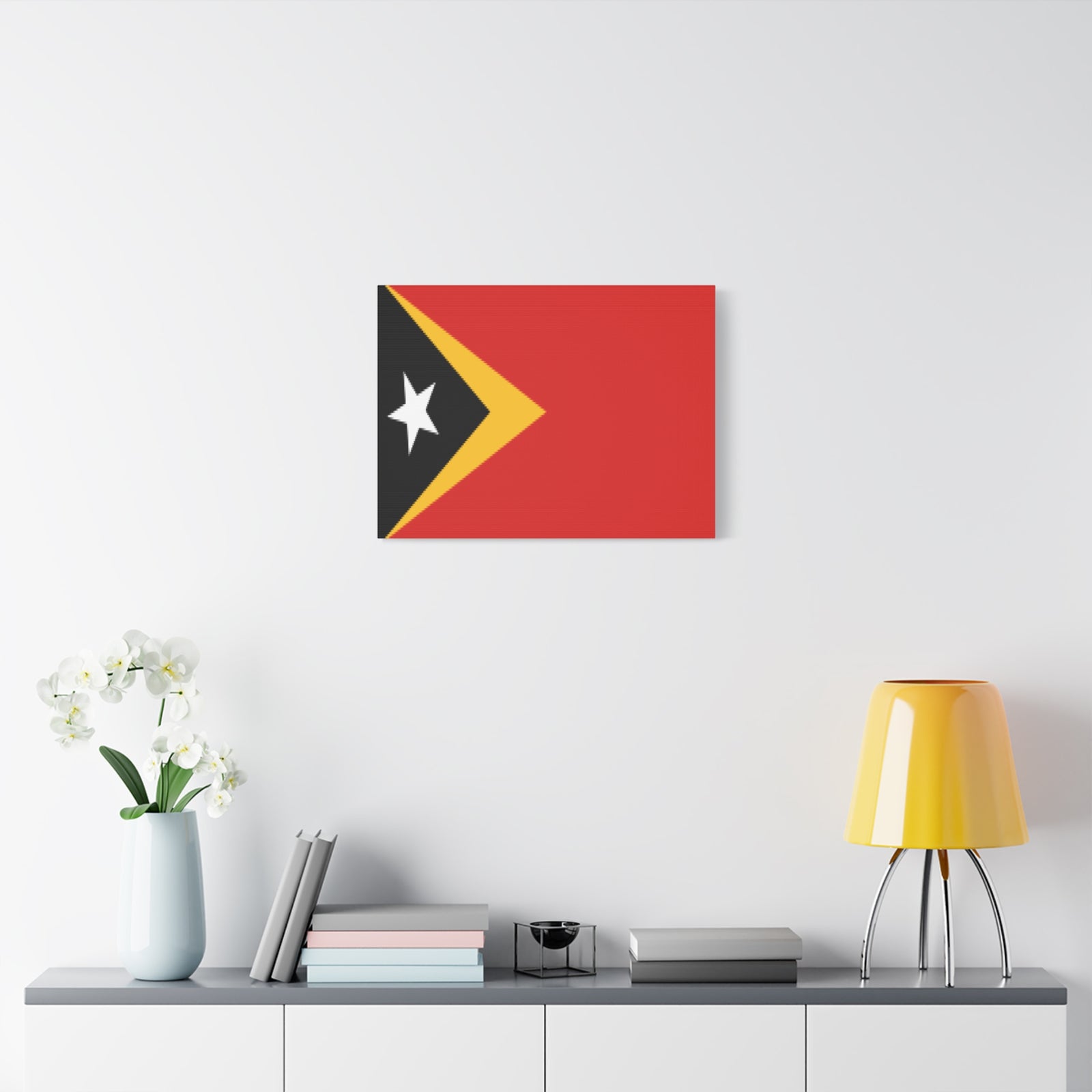 Timor-Leste Country Flag Canvas Vibrant Wall Art Unframed Home Decor-Express Your Love Gifts